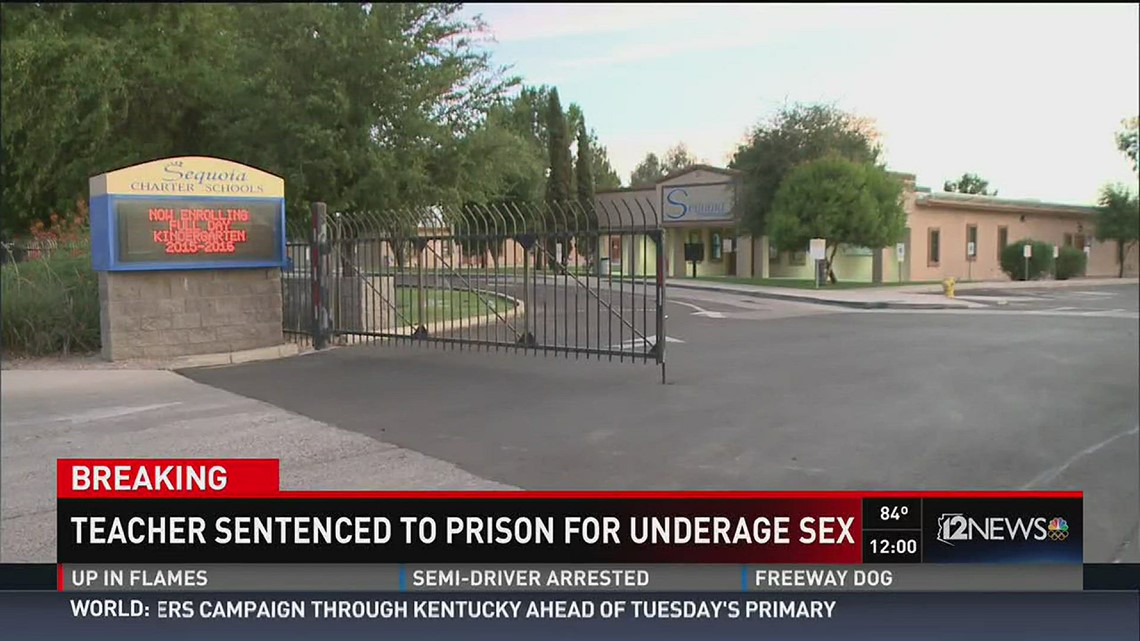 Teacher sentenced to prison for underage sex | 12news.com