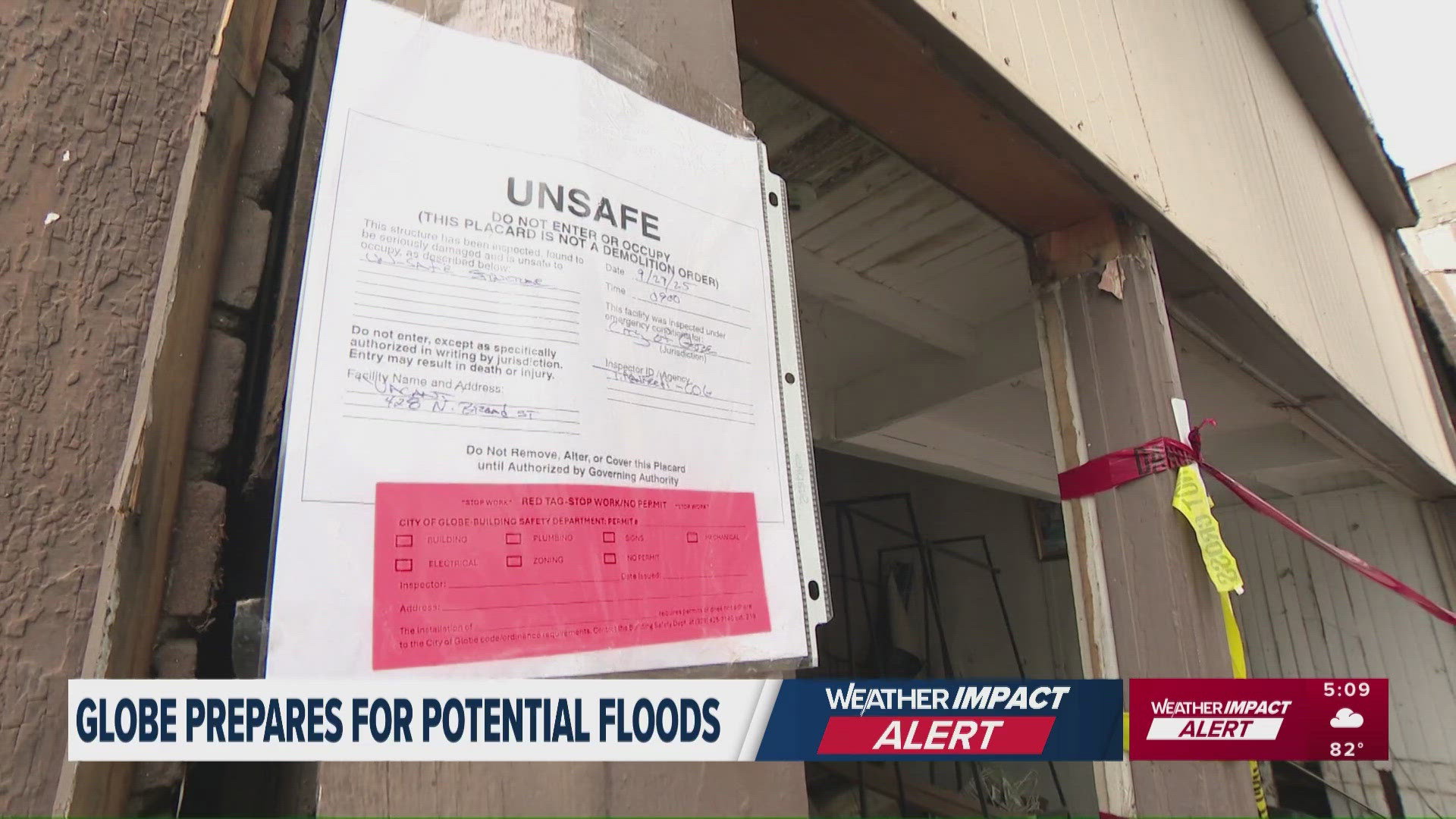 A dusk-to-dawn curfew is now in effect in Globe through Tuesday as officials and residents prepare for the possibility of more dangerous flooding.