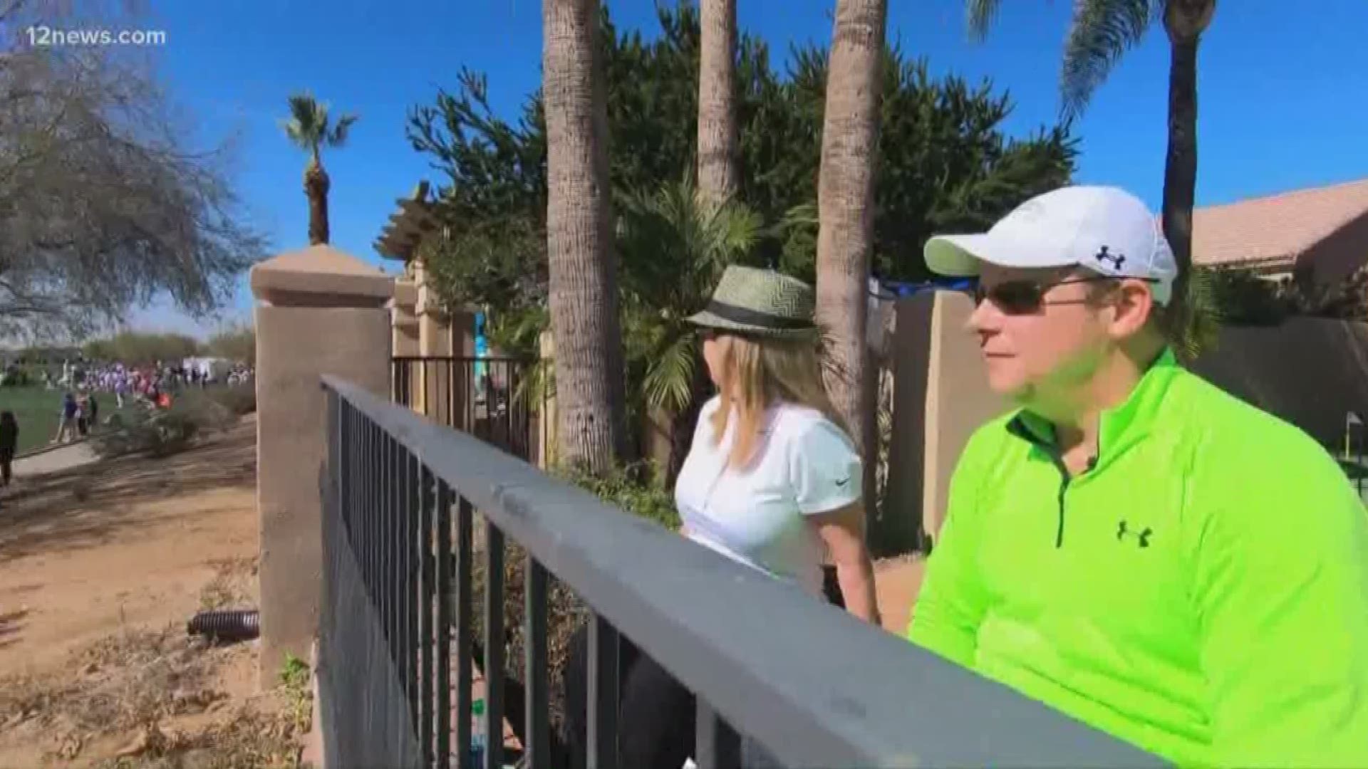 It's prime viewing real estate during the WMPO, a home that sits on the TPC course. We caught up with one couple who doesn't have to leave their backyard to watch the greatest show on the grass.