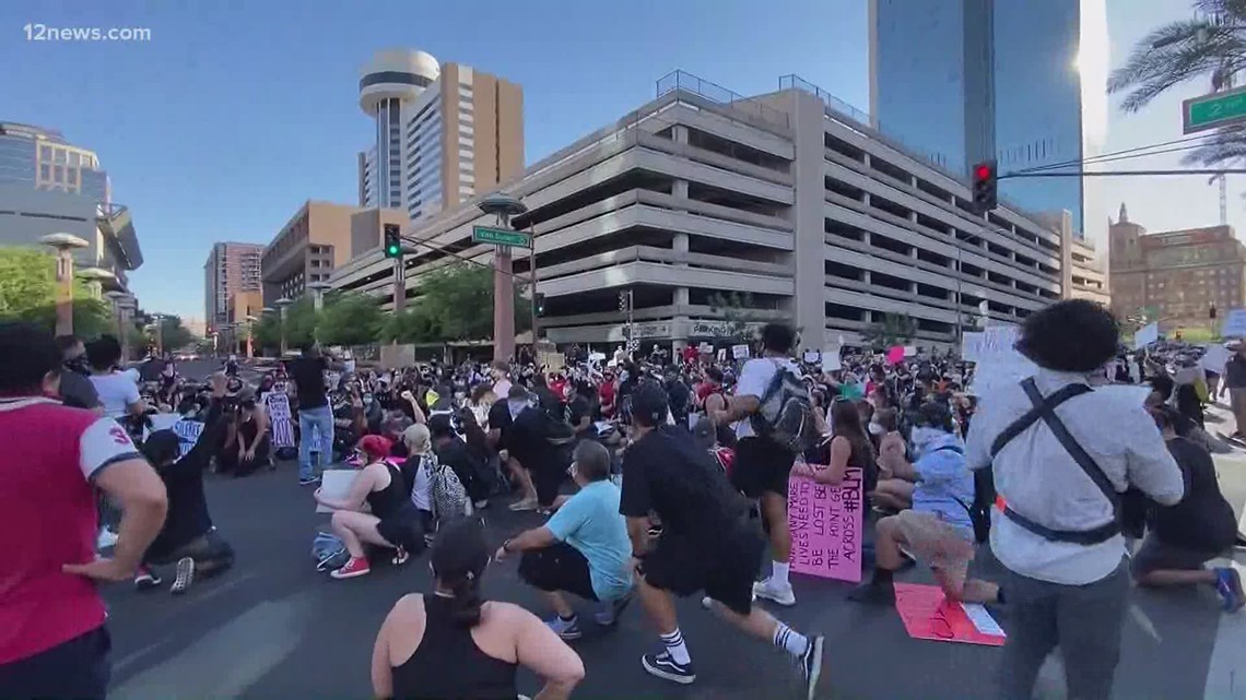 Protests over the death Floyd continue for 6th night in Phoenix