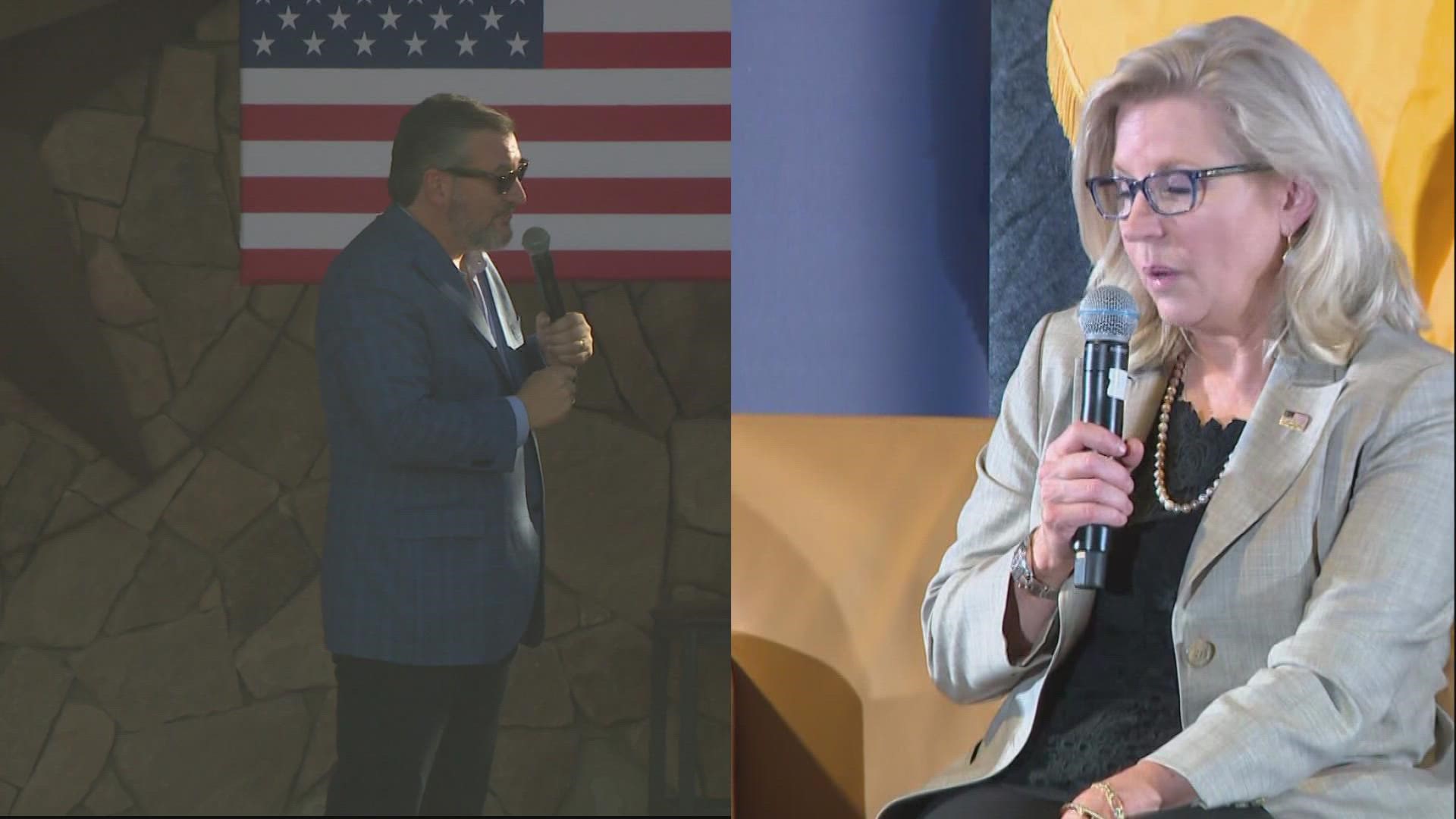 Texas Senator Ted Cruz and Wyoming Congresswoman Liz Cheney were in the Grand Canyon State ahead of the November election.
