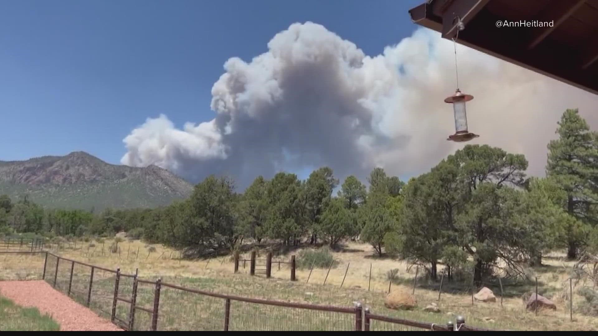 Pipeline Fire Evacuations ordered north of Flagstaff