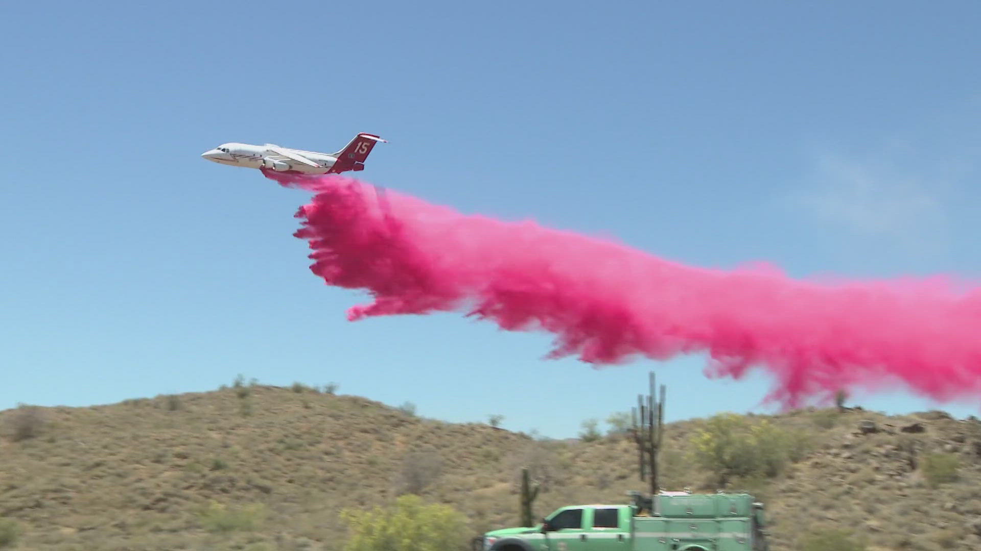 State Route 87 was closed at Shea Boulevard due to a nearby fire before being partially reopened, ADOT said.