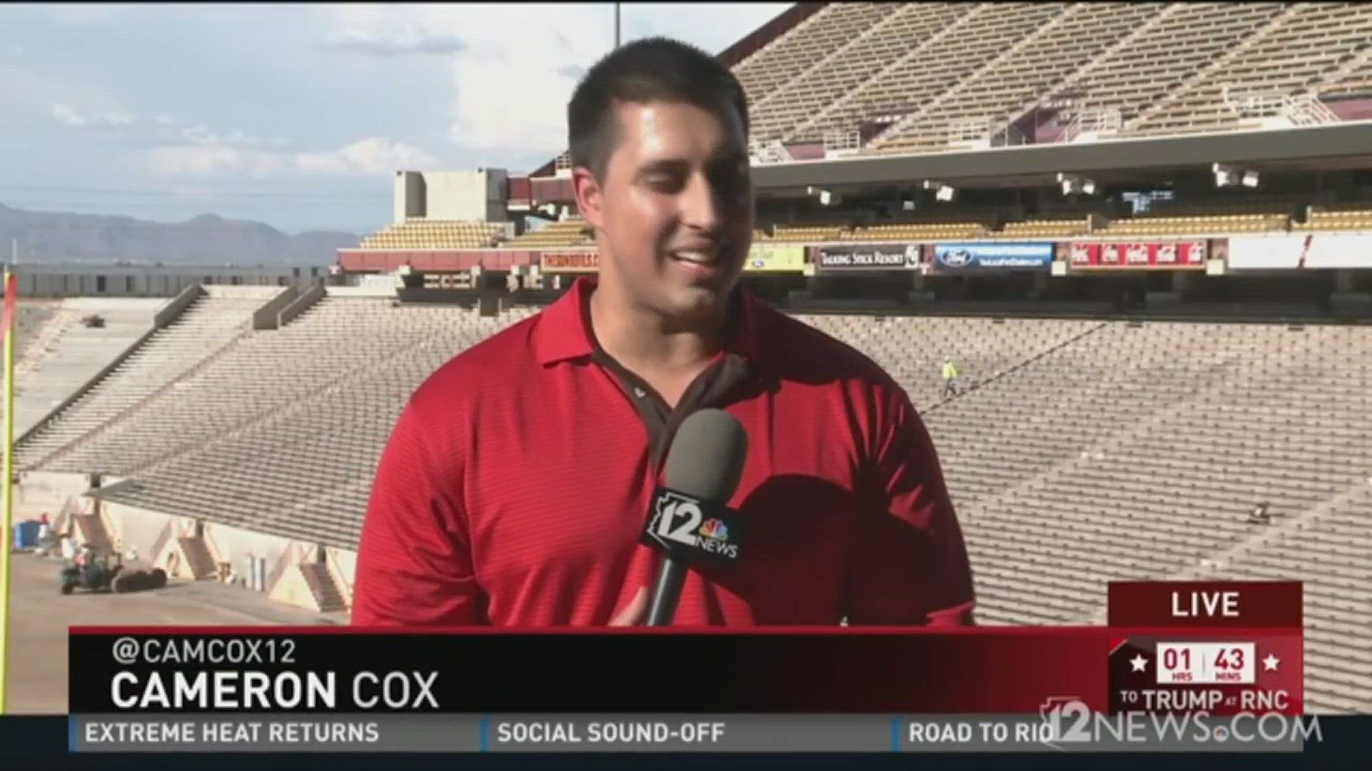 Sod being put in at Sun Devil Stadium