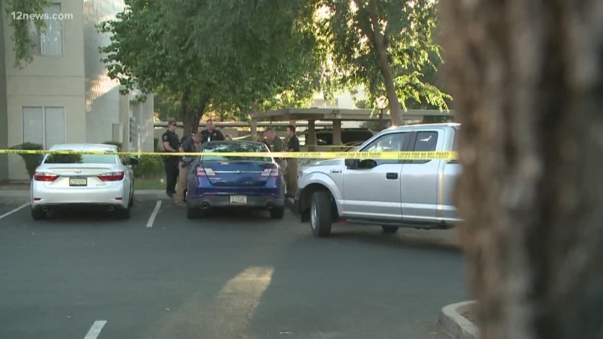 The Glendale Police Department said the 1-year-old girl died Monday after she was left in a hot car.