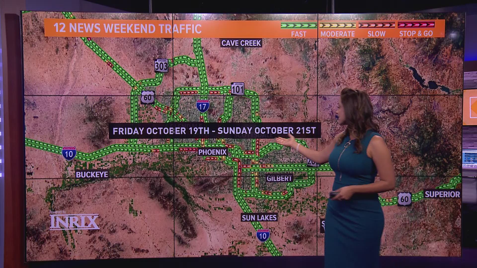 Here's your weekend traffic outlook for 10/19/18-10/21/18