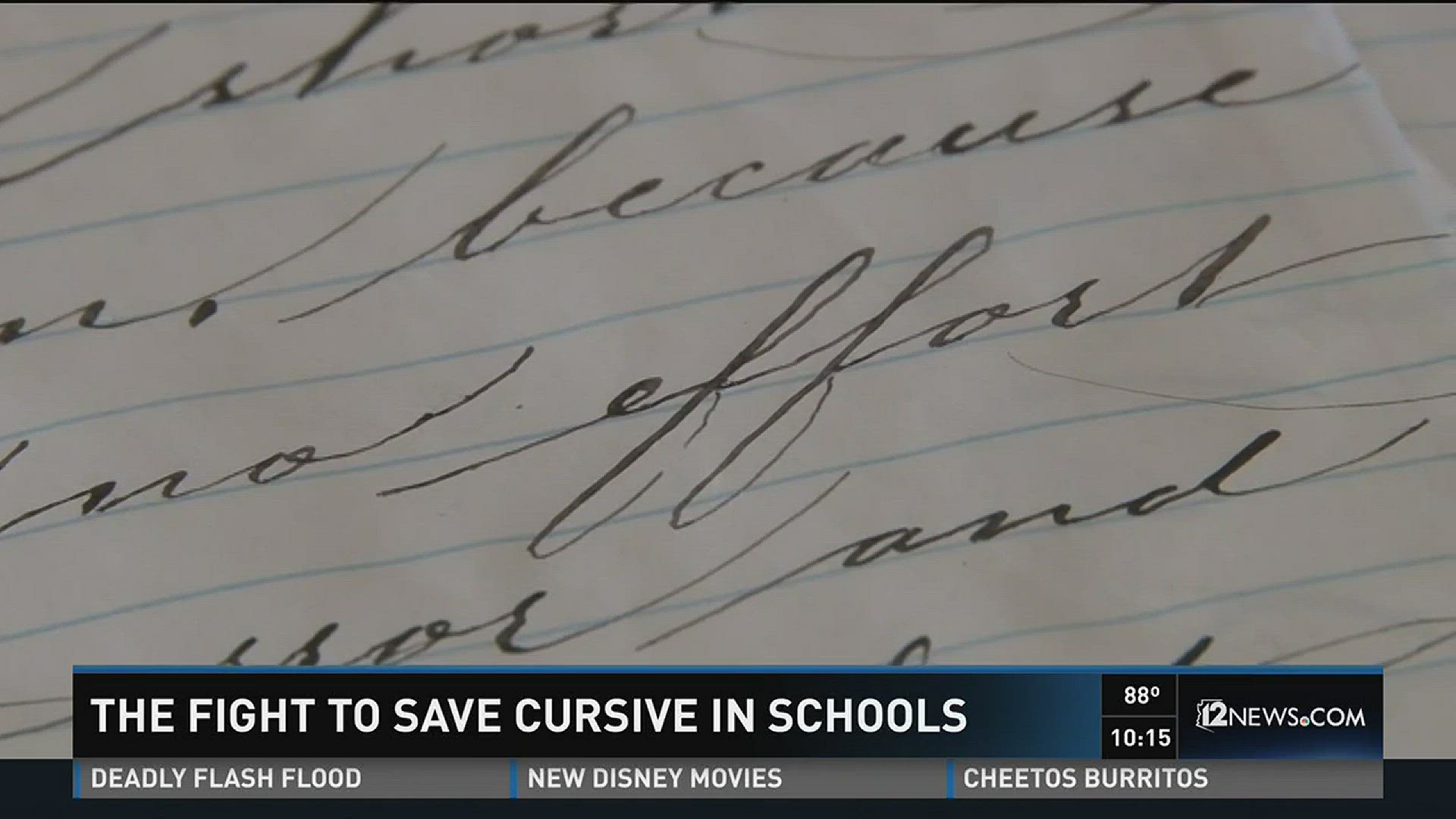 The fight to save cursive in schools.