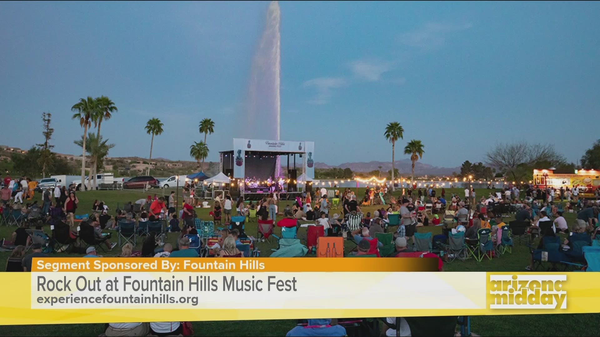 Bring your lawn chairs to enjoy live music, food and the outdoors at the annual Fountain Hills Music Festival this Saturday.