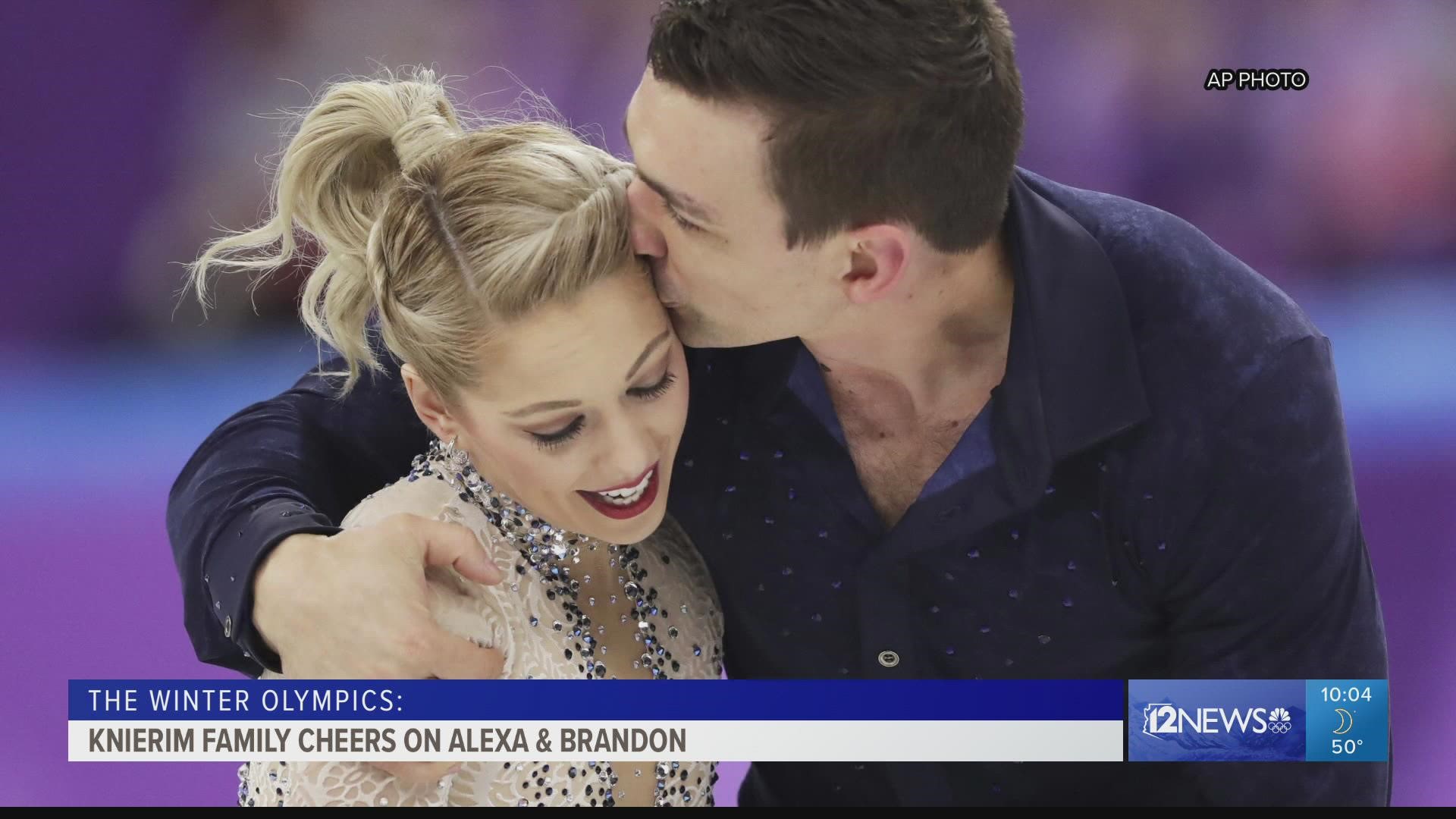 The pairs figure skaters and partners are in Beijing for the 2022 Winter Olympics along with coach Chris Knierim.