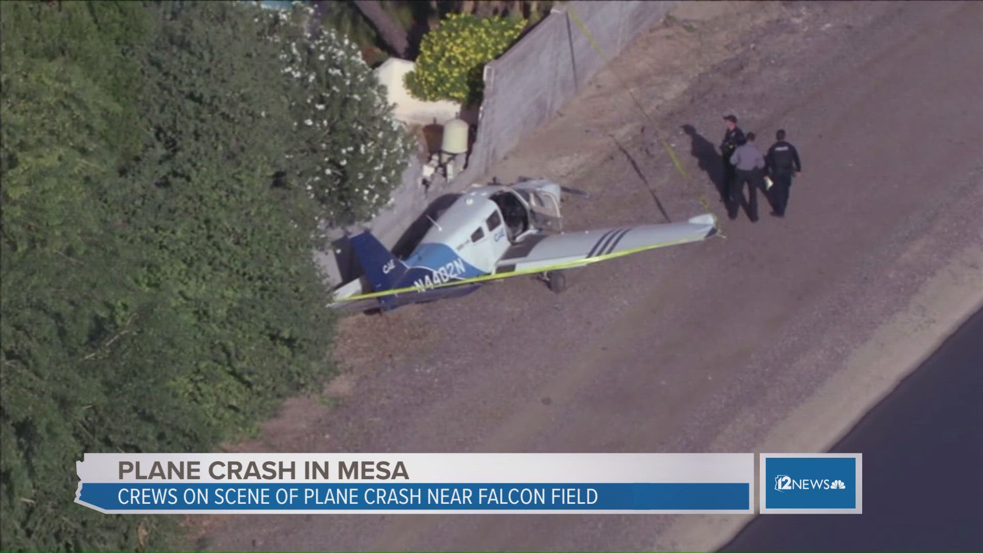 The plane was experiencing mechanical issues and crashed along the canal path near Mesa's Falcon Field on Monday morning.