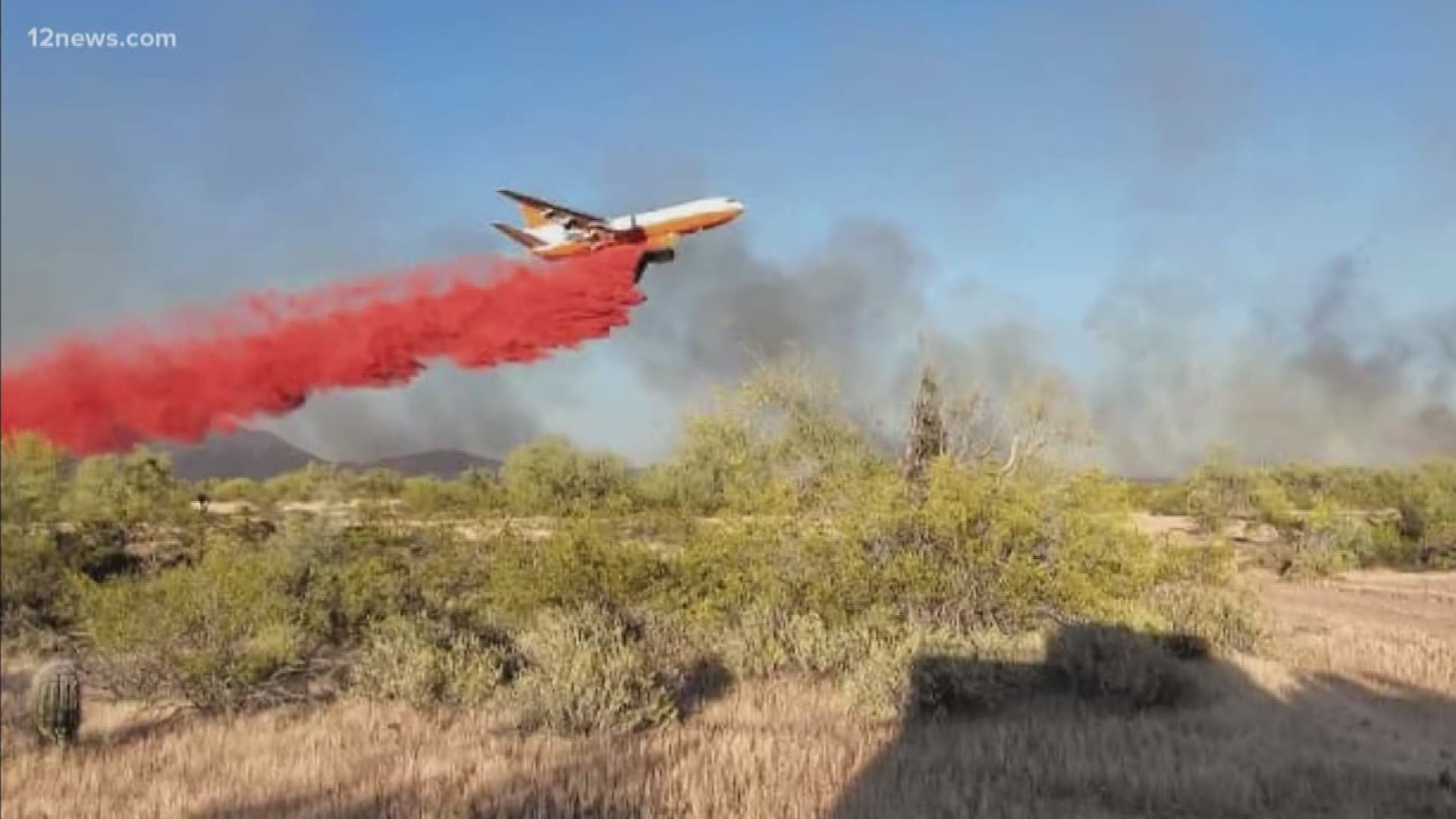 A forest fire is burning near Wittmann. It began Sunday and so far is only 30% contained.