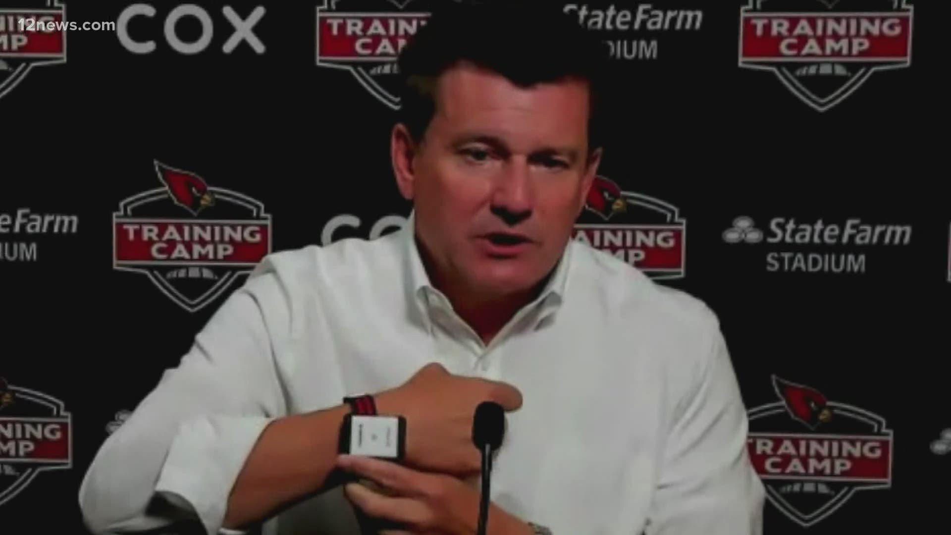 Arizona Cardinals owner Michael Bidwill, in an exclusive interview with Ryan Cody, talks team protocols with the COVID-19 pandemic and the forecast for the season.