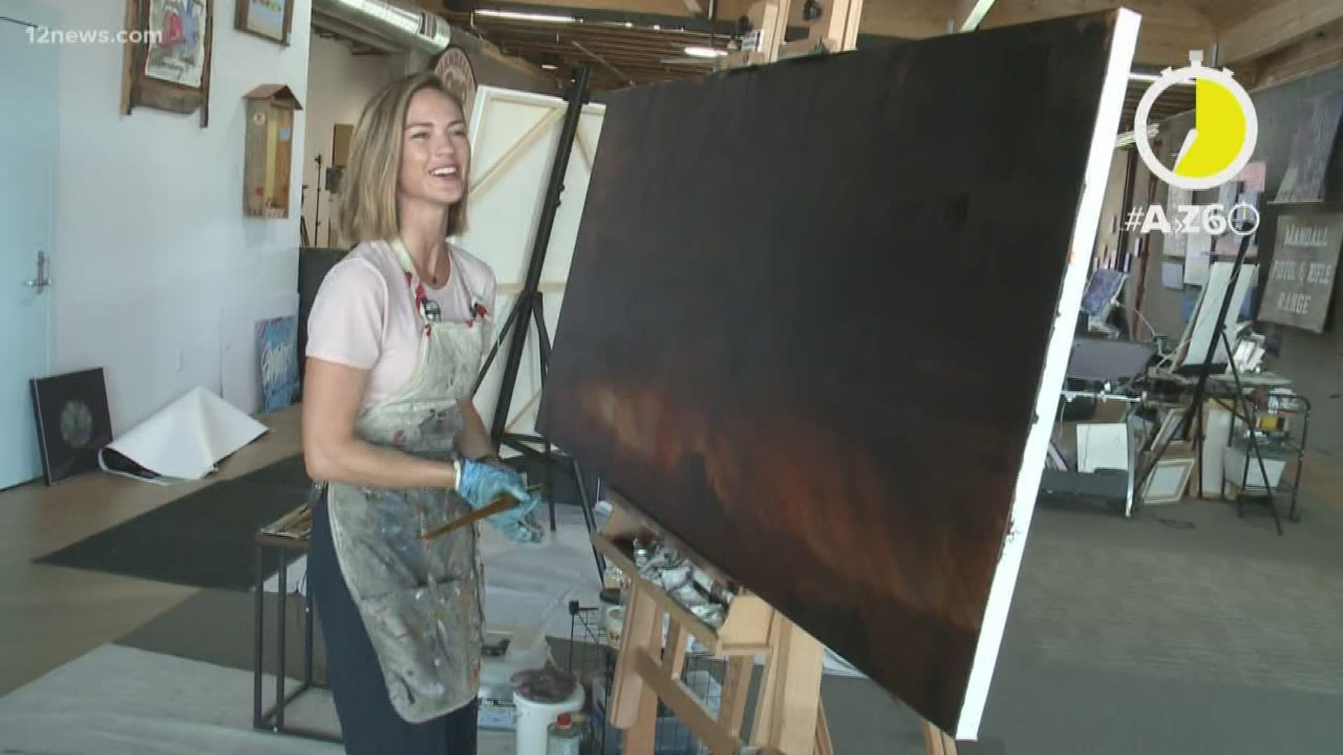 An office space in Scottsdale offers a unique spot for artists to work on their craft. Colleen Sikora has the story.