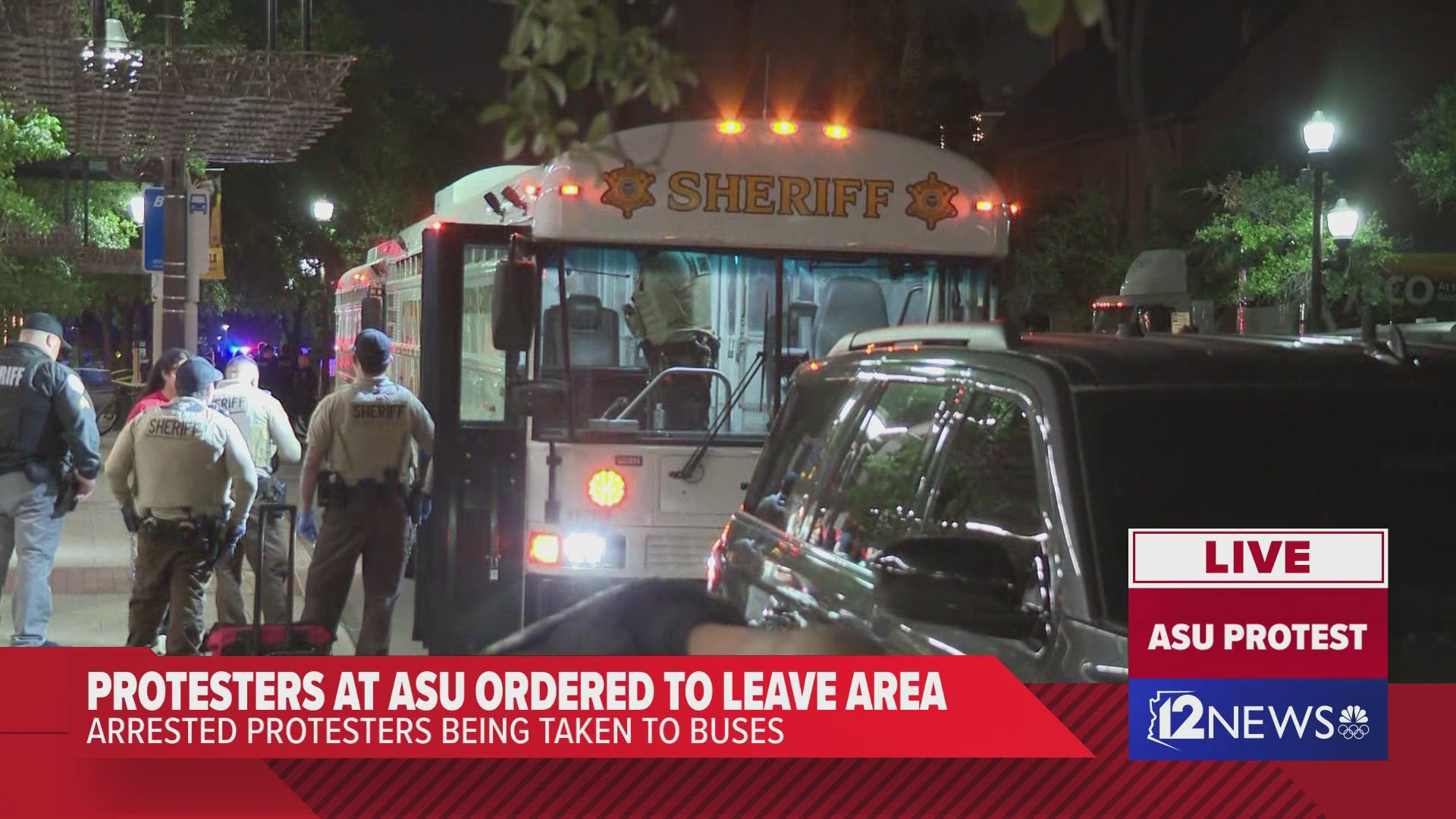 12News found out what happened after police took protesters into custody on ASU's Tempe campus on Saturday morning.