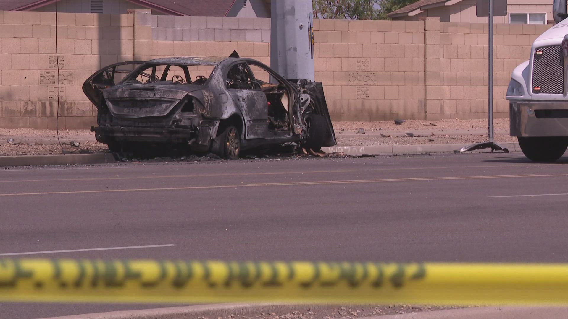 The incident was reported Friday morning near Sweetwater and 35th avenues in north Phoenix.