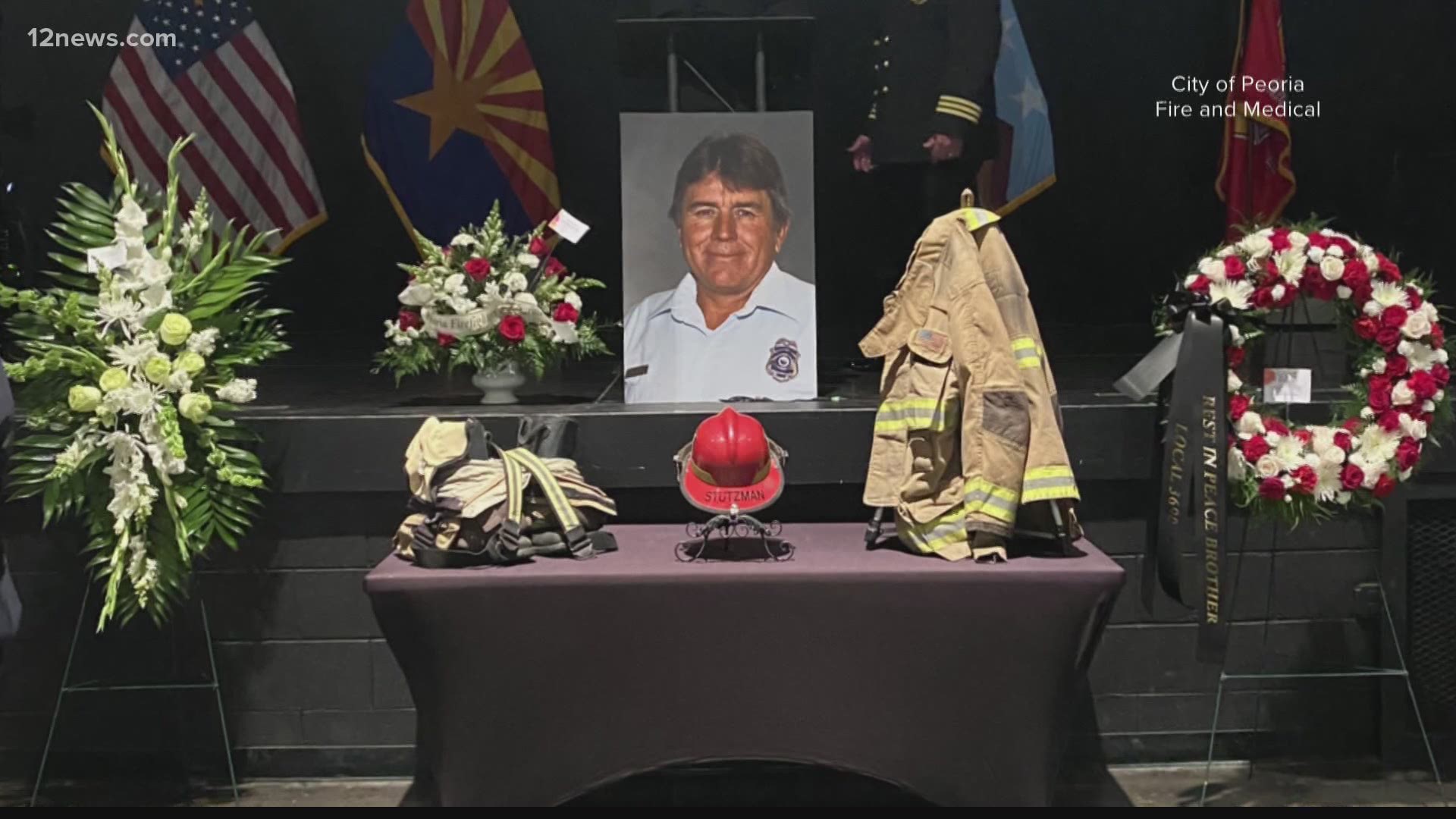 Member of Peoria Fire and Medical said goodbye to Captain Dave Stutzman on Tuesday. He was instrumental in the formation of Peoria's fire department.