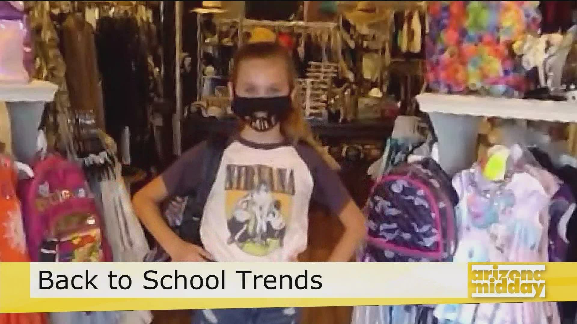 Mariter Torres, Owner of Daniela Jay Boutique, shows us some of the top trending styles for kids this school year