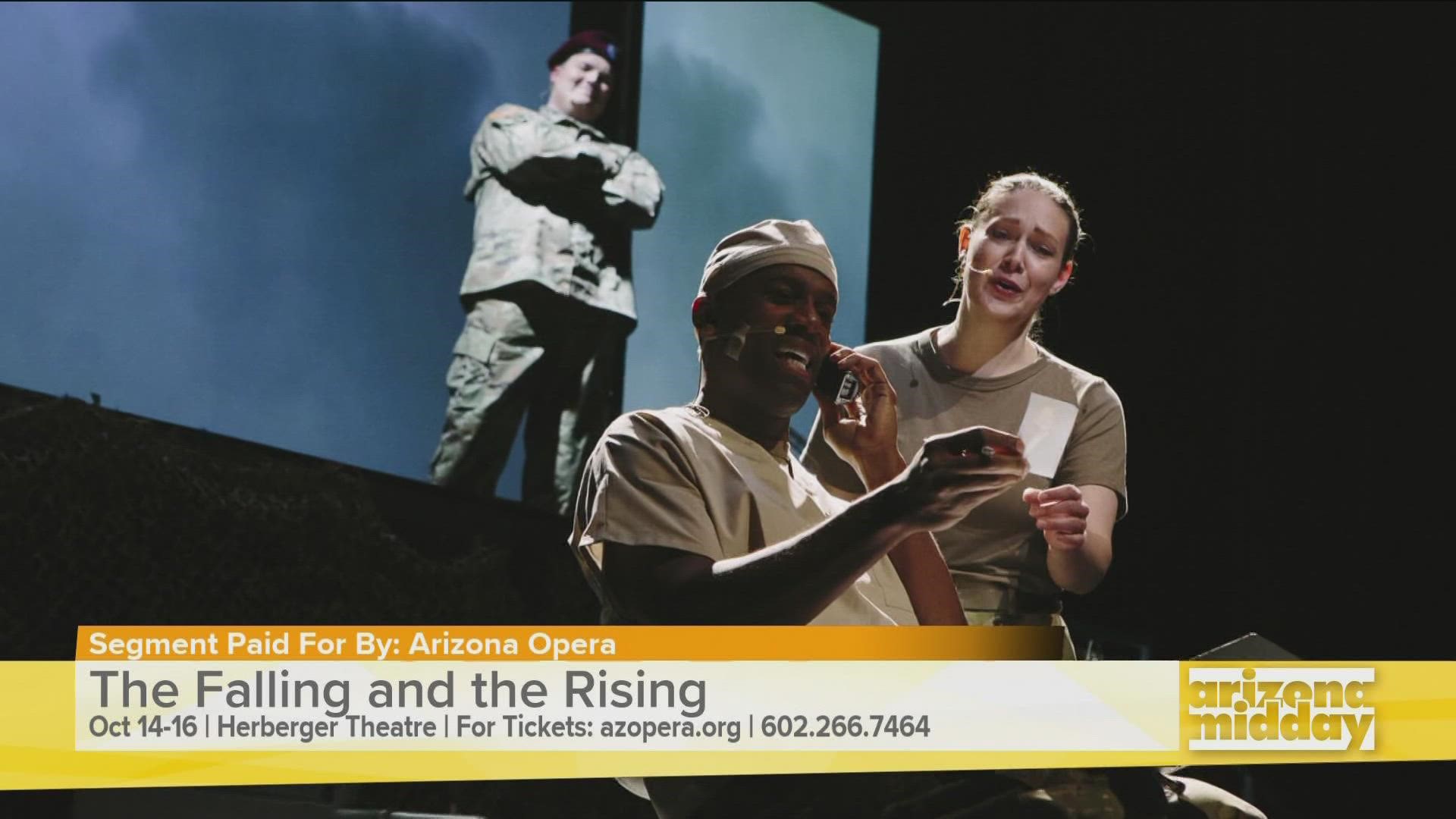 We went behind the scenes with Arizona Opera to see the production behind their unique production - "The Falling and The Rising" - about military service members.