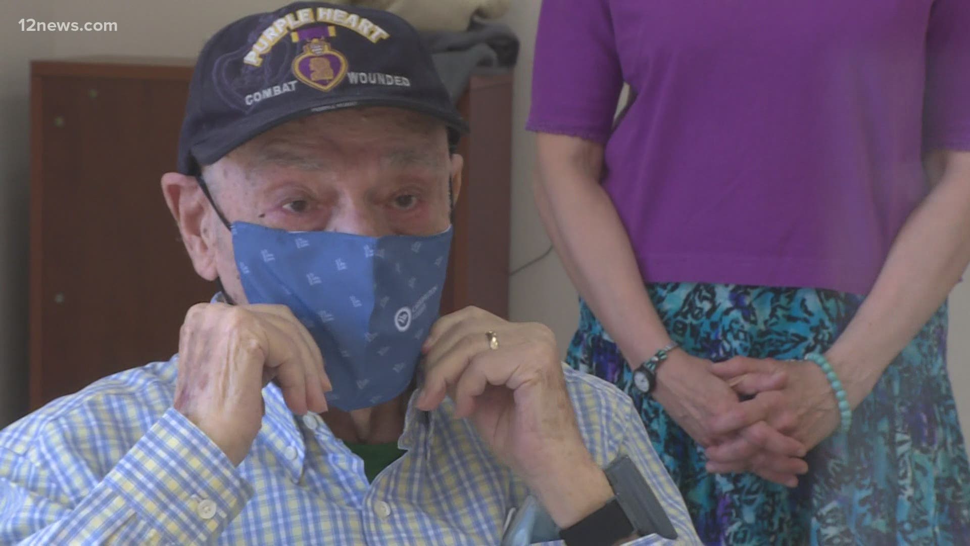 Irving Wohl was treated like royalty for his 105th birthday. The WWII veteran was celebrated at Carrington College.