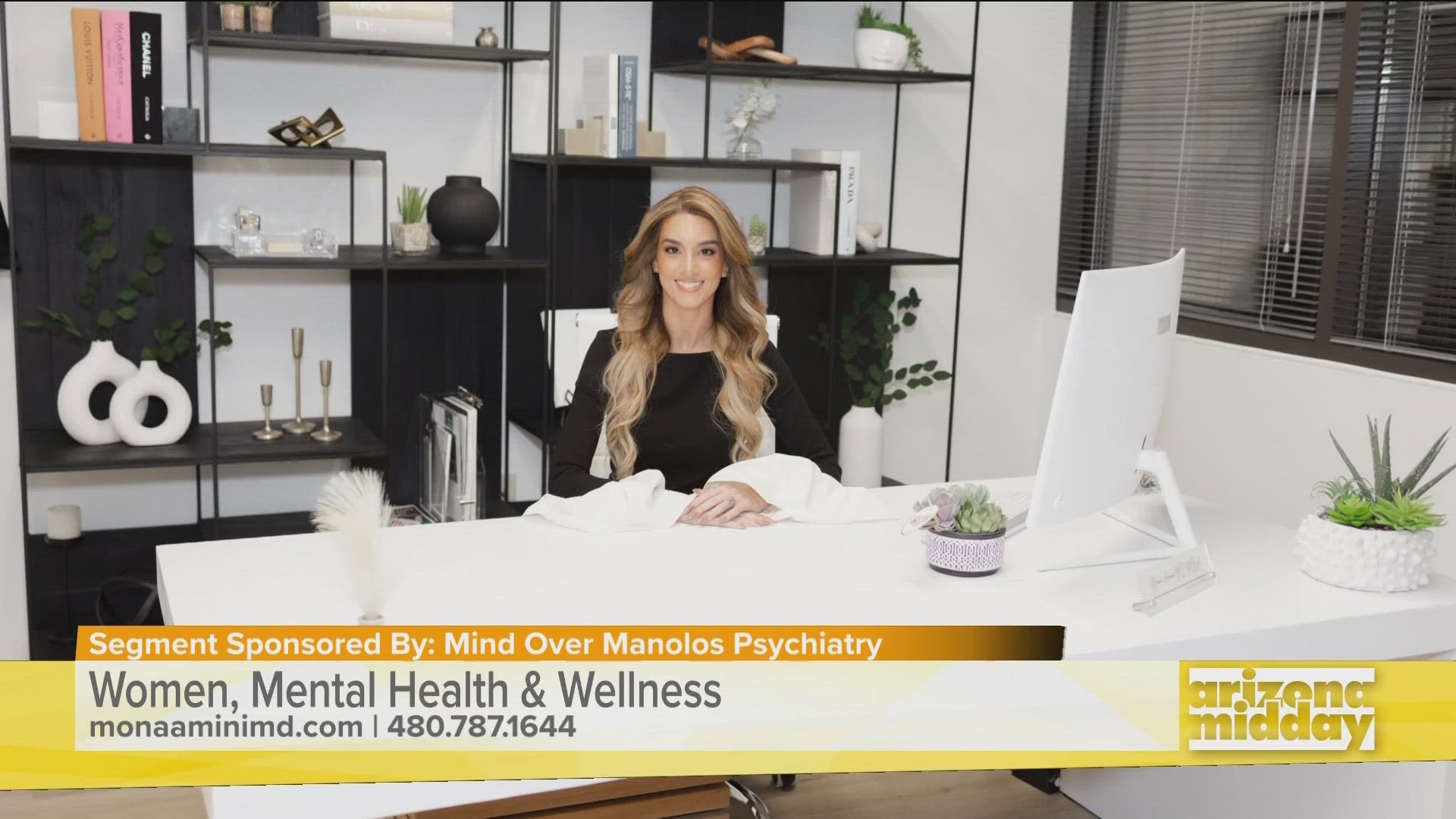 Board-Certified Psychiatrist Mona Amini gives advice for professionals on how to avoid burnout, simple mental wellness practices and her services.