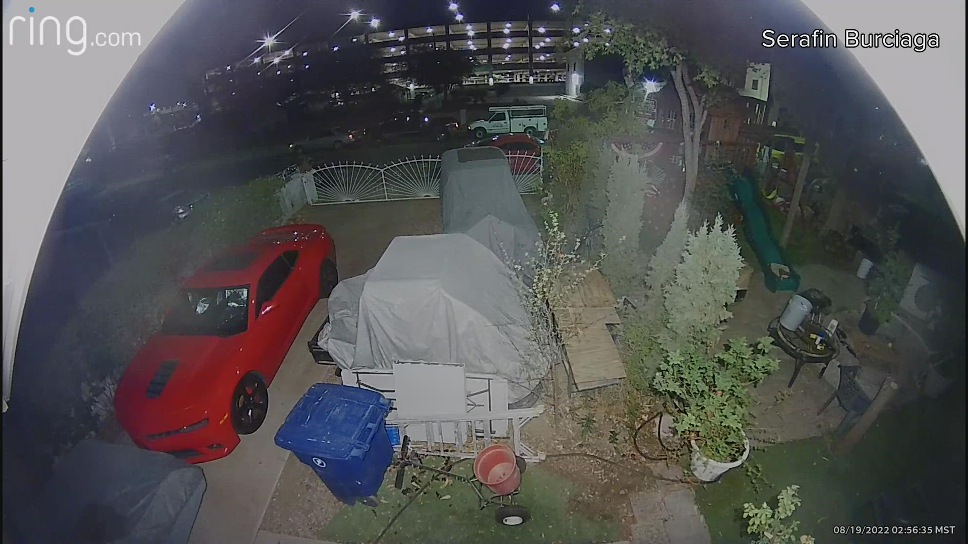 Doorbell footage captured the moment a suspected drunk driver fled from Chandler police by veering onto private property.