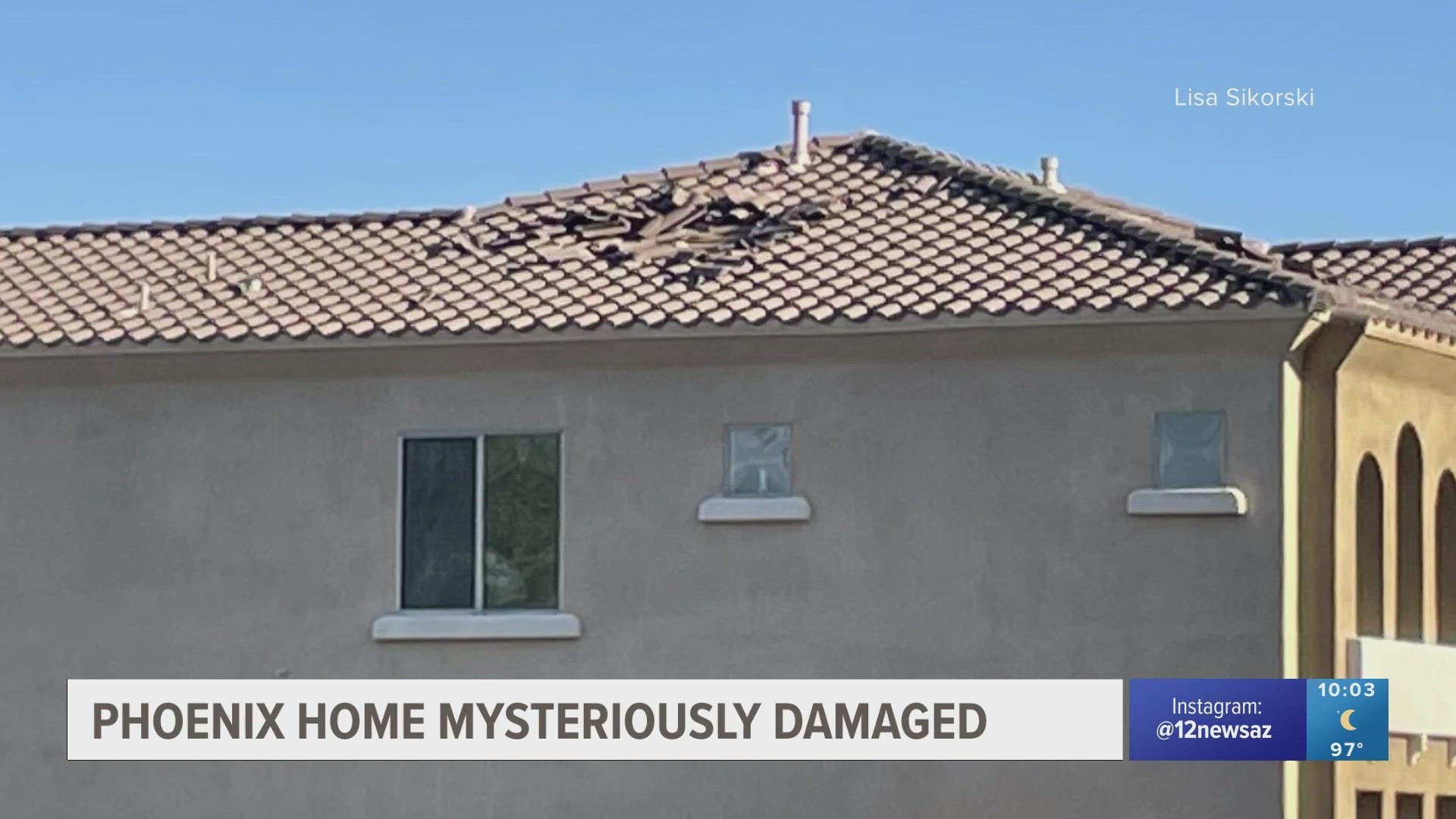 The homeowner said the damage happened just after it felt like an earthquake shook the house.