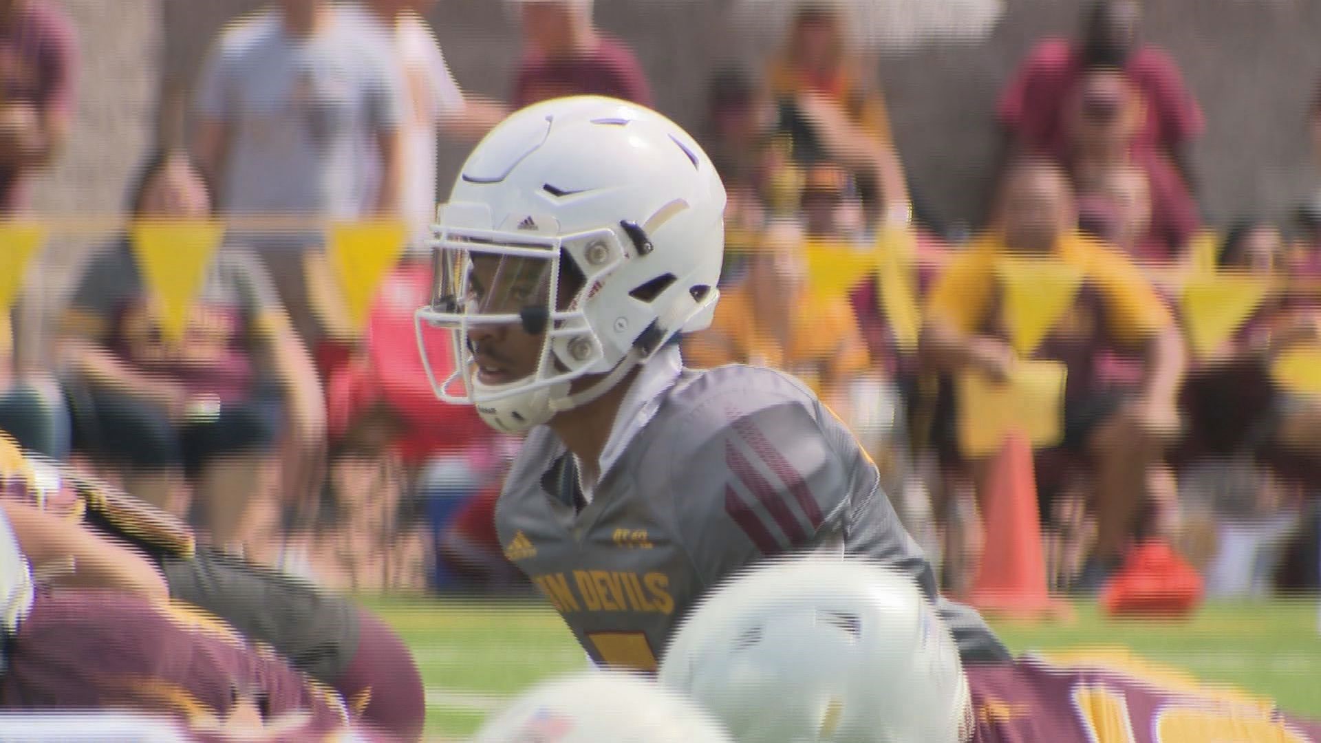 In may have been the worst kept secret in college football this season, but Herm Edwards made it official Monday night and name Jayden Daniels as the team's starting quarterback. Chierstin Susel breaks down what that means for the team and who the surprising number two is.
