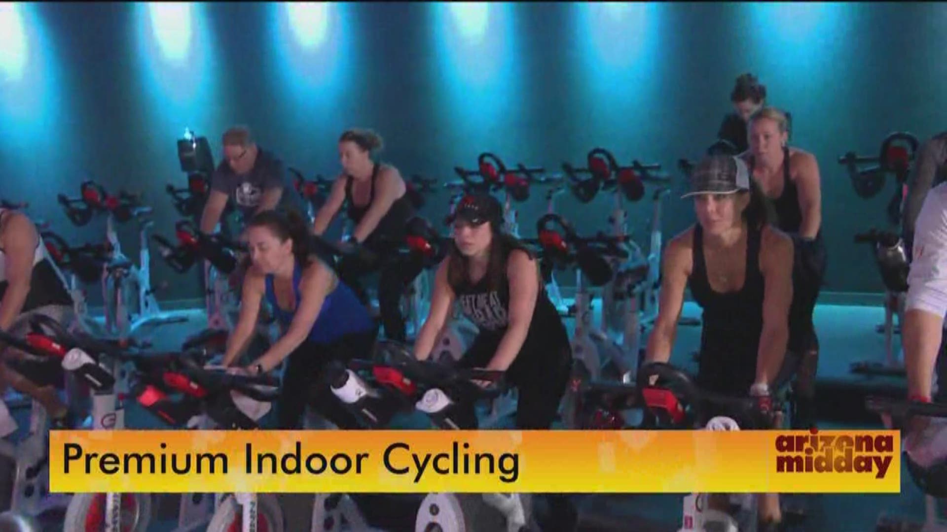 No need to take the bike outside, take a cycling class to get in shape.