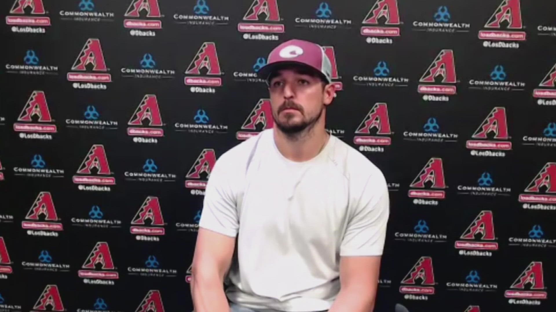 After Diamondbacks pitcher Caleb Smith was ejected for allegedly using a foreign substance, he and manager Torey Lovullo speak about it and his possible suspension.