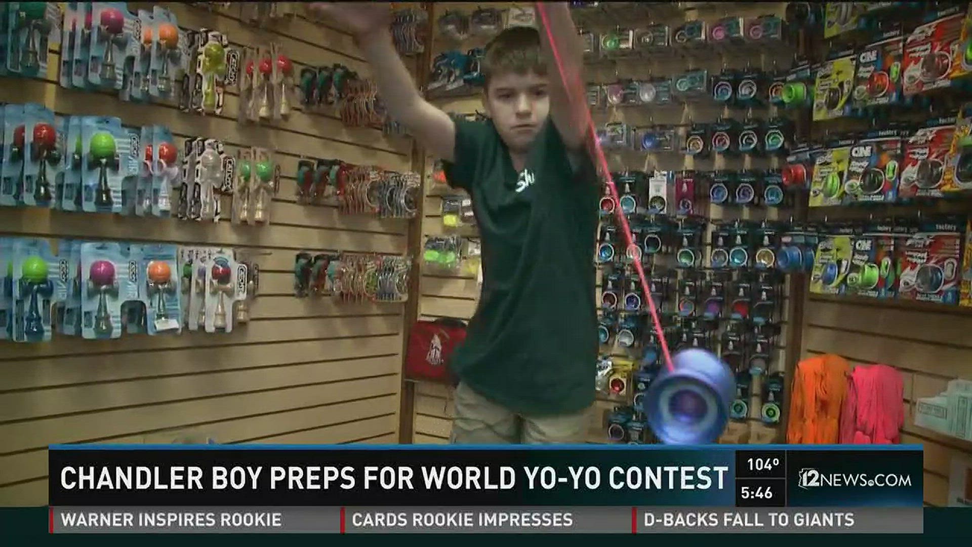Chandler boy preps for world Yo-Yo contest