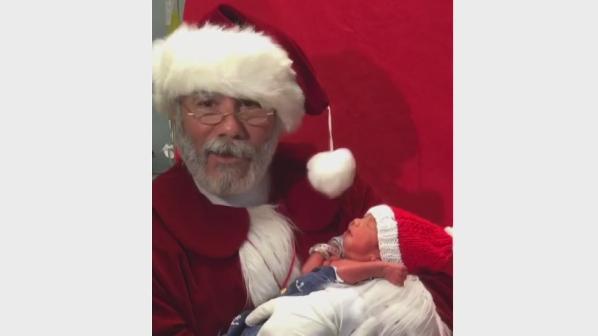 Santa made a special visit to his littlest fans today. Mister Claus brought cheer to families in the unit specializing in caring for ill or premature newborns.