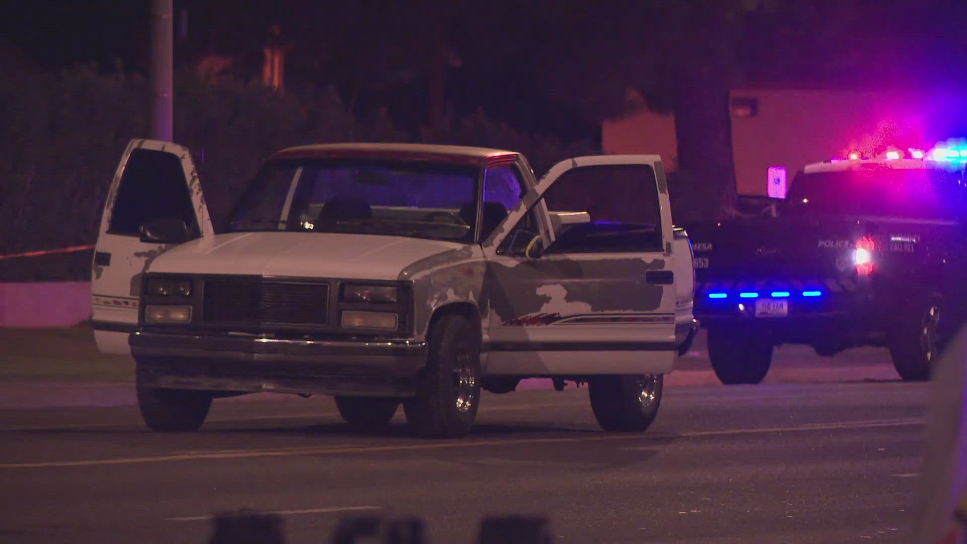 A person is dead after being hit by a car that left the scene of the crash in Mesa, Arizona. Watch the video above for more details.