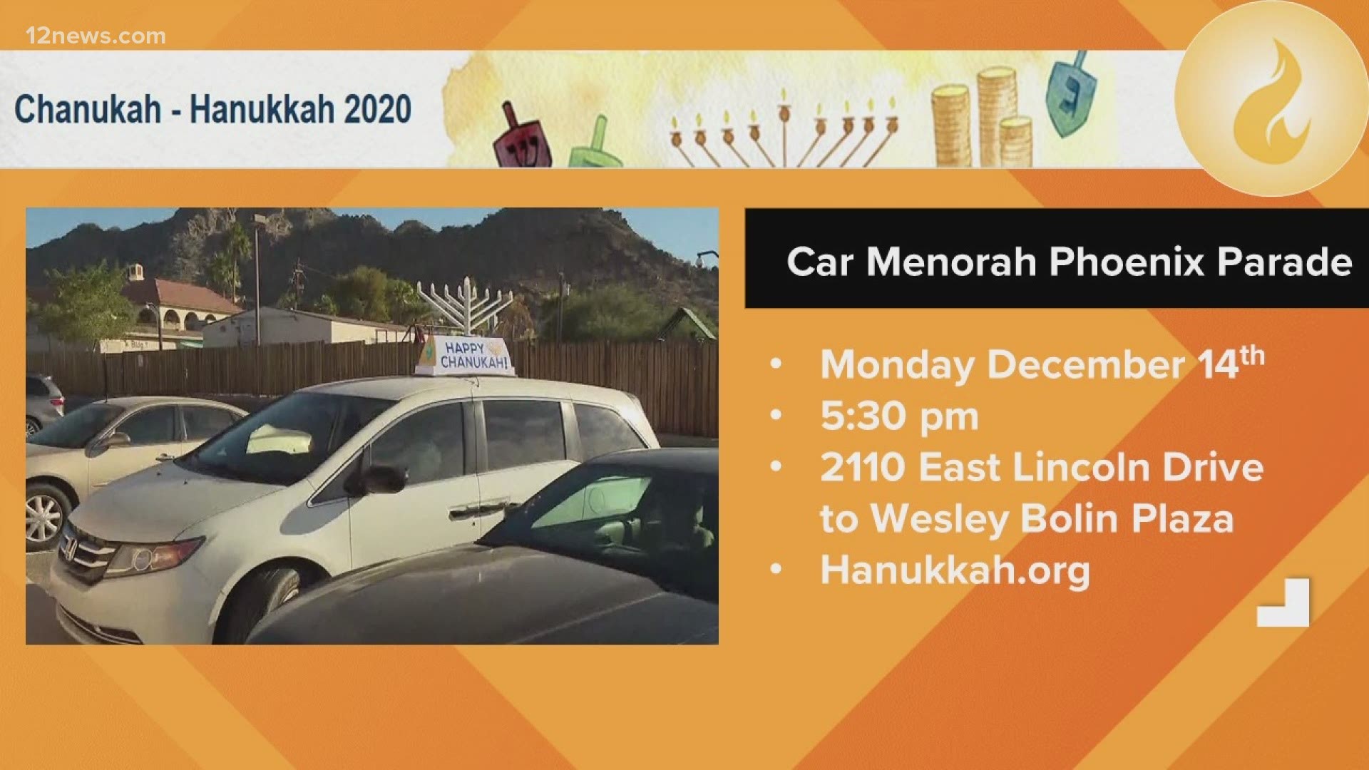 Hanukkah begins Thursday night at sundown. But celebrations will be different due to COVID-19. Go to Hanukkah.org to find a menorah car parade near you.