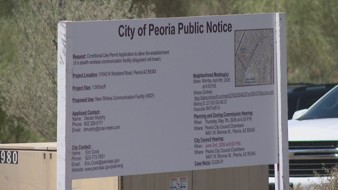 Peoria City Council unanimously approves controversial Vistancia cell tower proposal