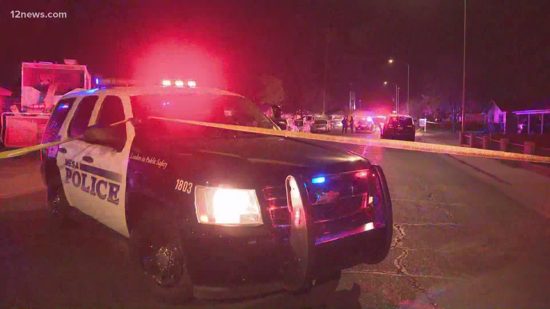 One person was injured and two others were killed in a shooting incident in Mesa on Saturday night.