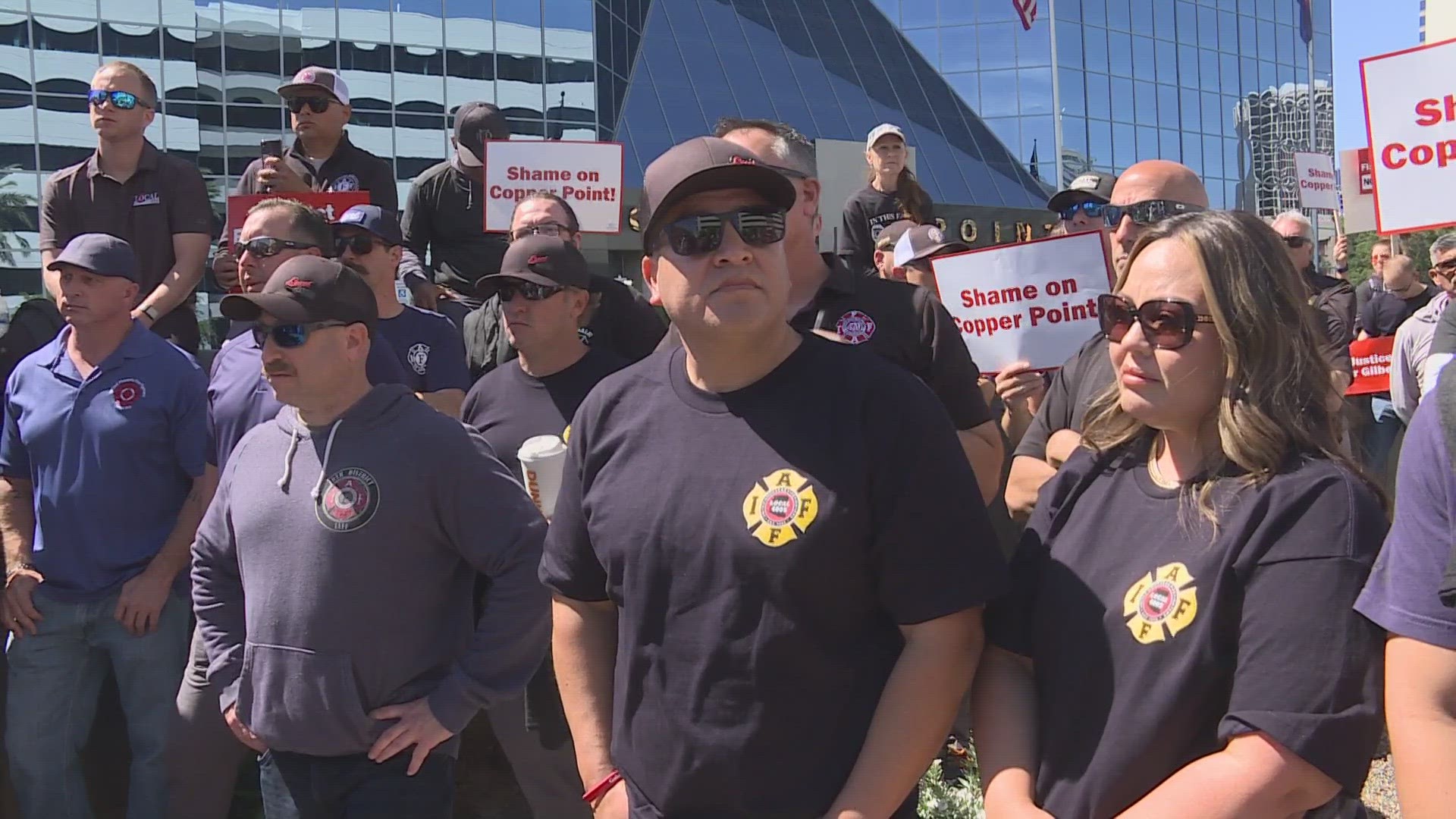 Goodyear Firefighter Gilbert Aguirre has been battling both cancer and an insurance company for eight years, trying to get the financial help he feels he's owed.