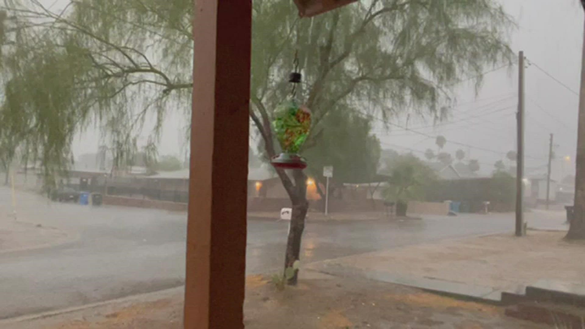 Monsoon rains in Sunnyslope July 30, 2022