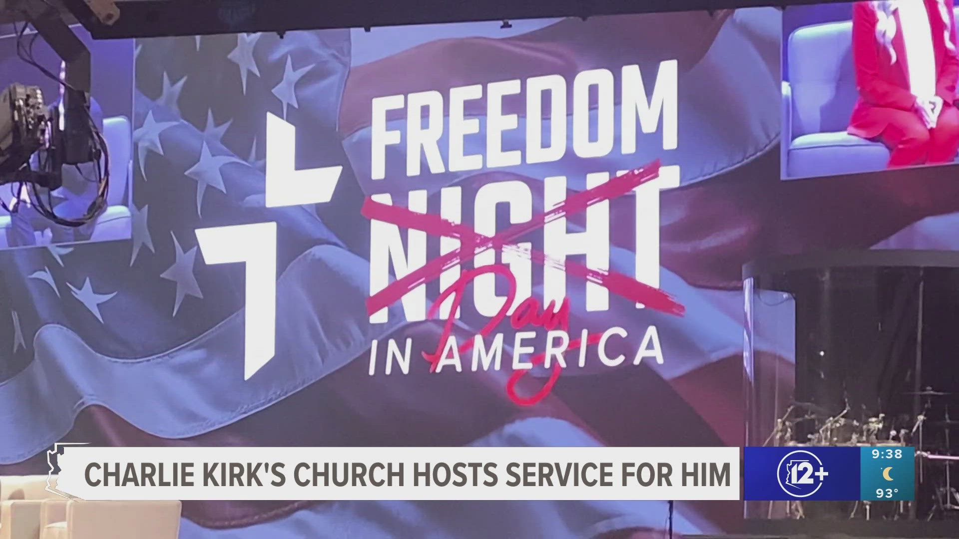 The church where Charlie Kirk worshipped in the Valley held a service to honor him the Sunday after he was killed.