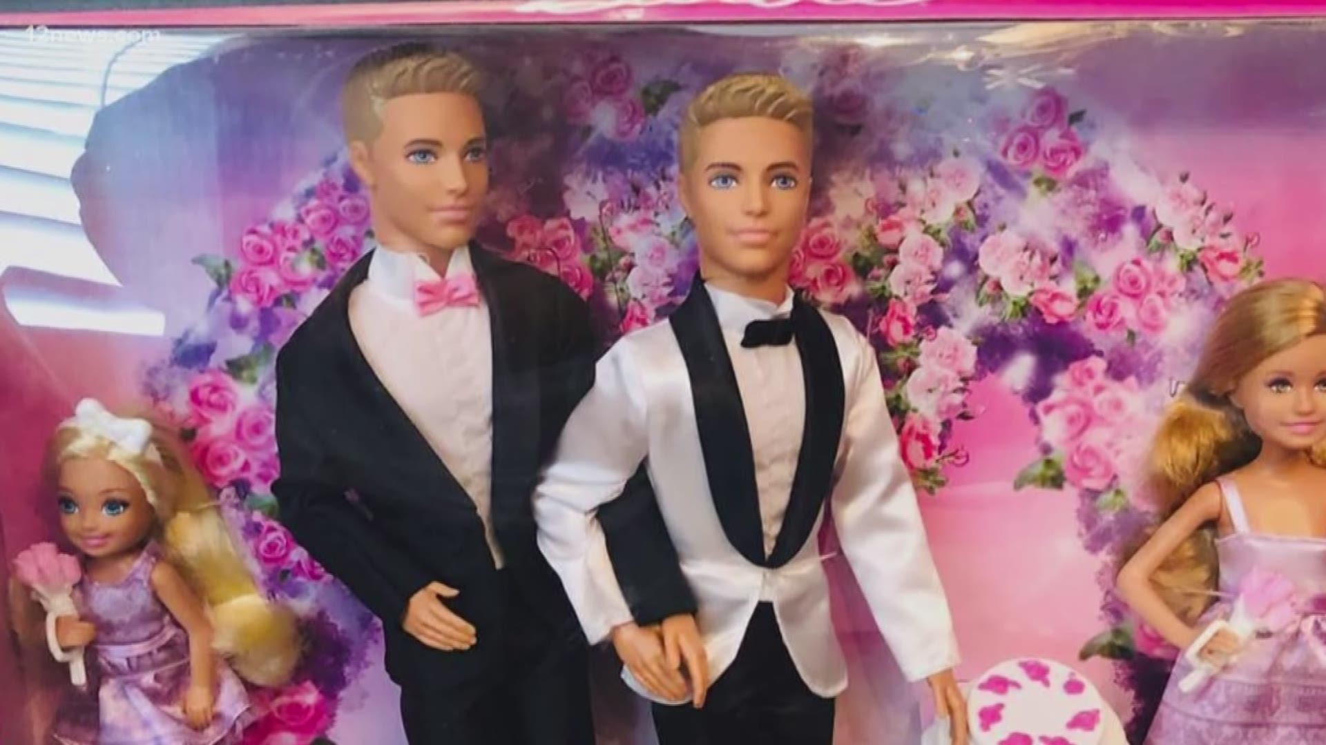 sex couple Barbie wedding. barbie wedding set. 
