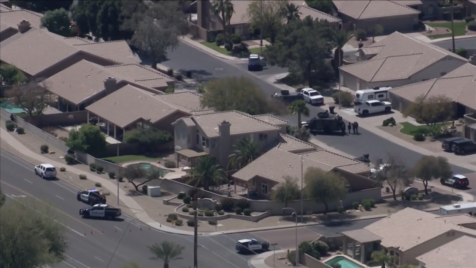 Chandler police said that the shooting happened near Dobson and Ray roads, and closed the area for a time.