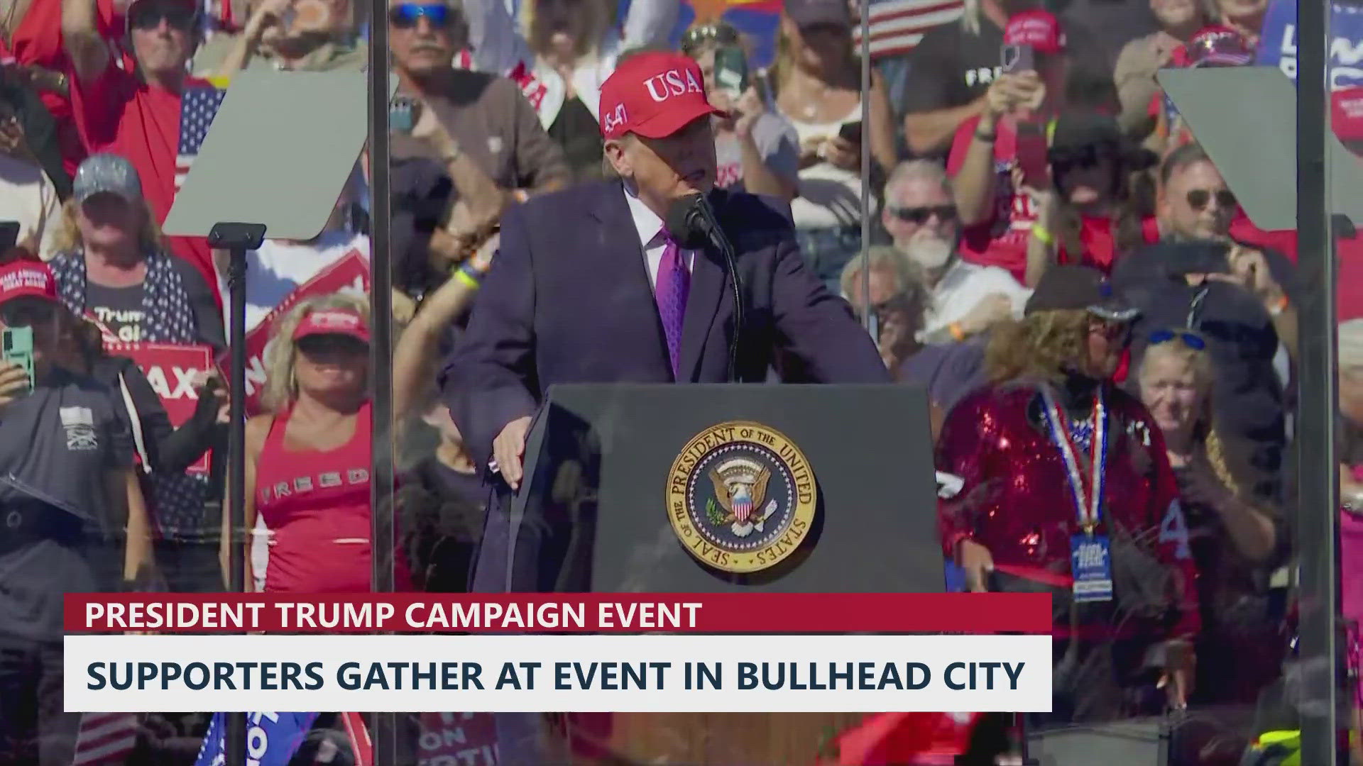 President Donald Trump speaks at campaign event in Arizona | 12news.com