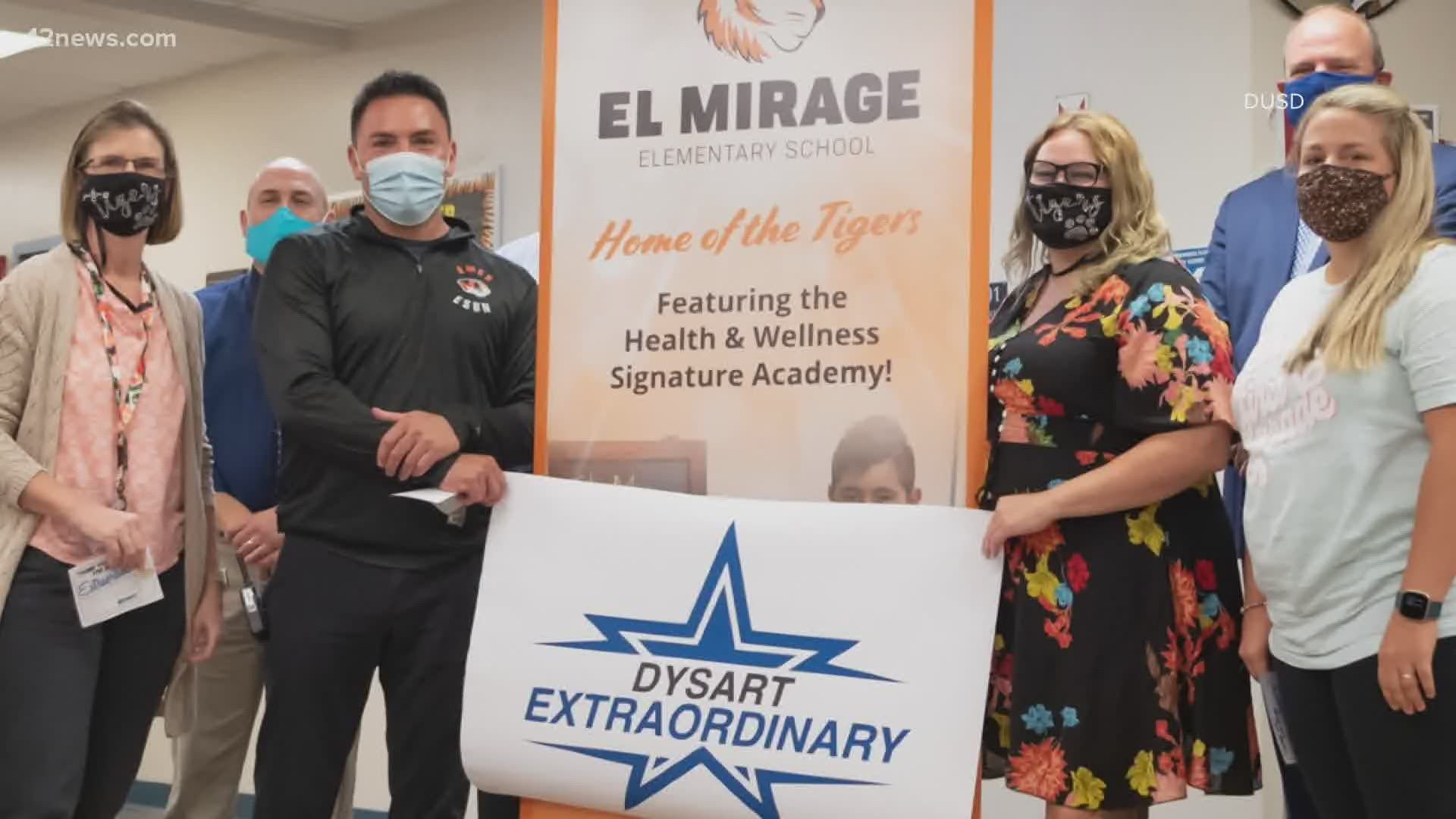 The mom of a first-grade student at El Mirage Elementary is alive thanks to the quick thinking of the school's staff when she suffered a medical emergency.