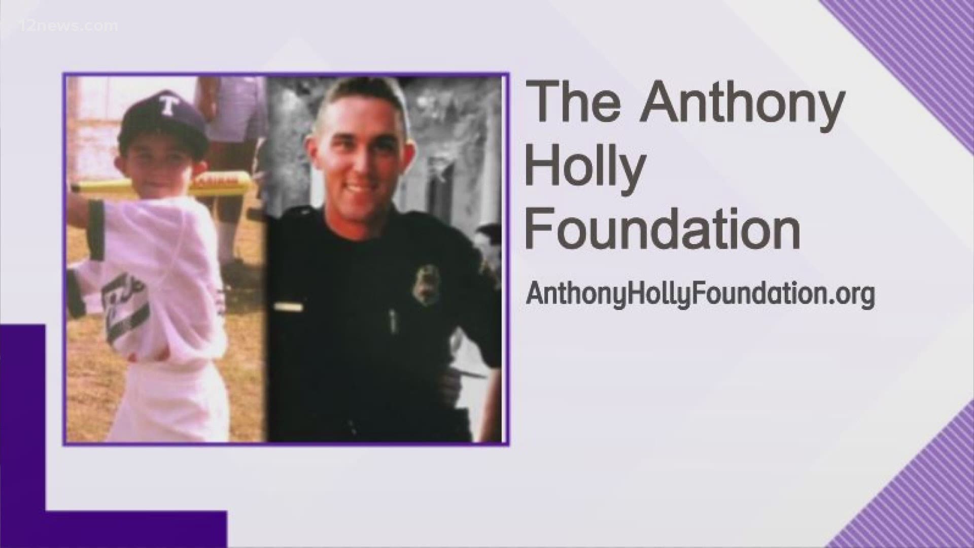 Glendale police officer Tony Holly was shot and killed in the line of duty 14 years ago. His legacy is inspiring the creation of a foundation for kids.