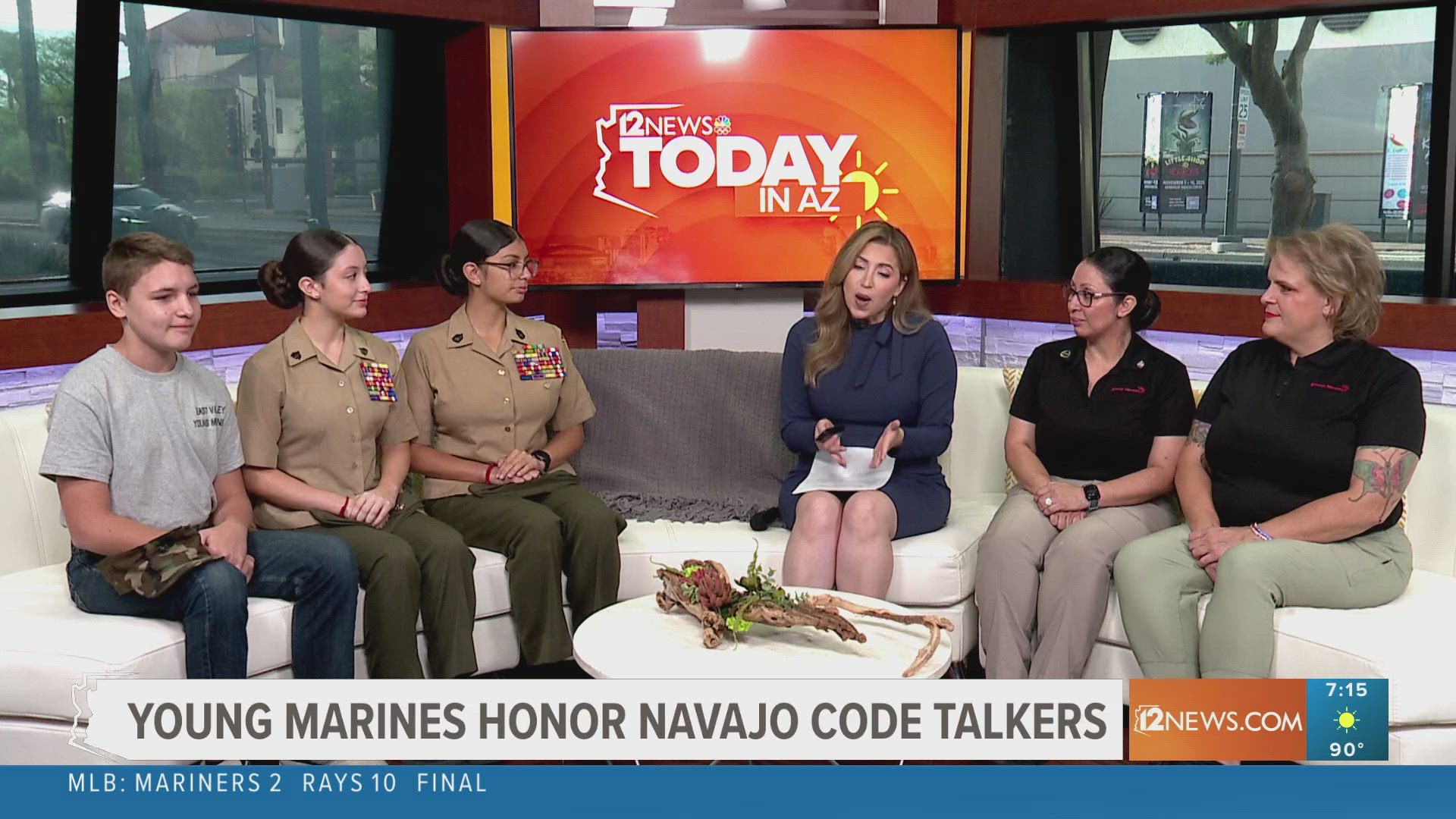 See how a group of young Marines honored the Navajo Code Talkers as we honor the 80th anniversary of the end of World War 2.