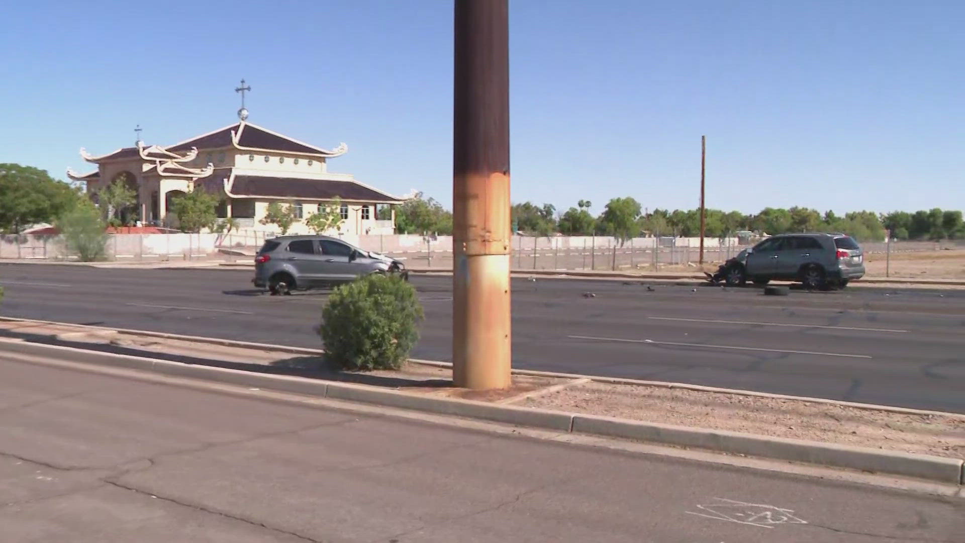 The Phoenix Fire Department said three people were taken to the hospital, and one person refused hospital treatment. 