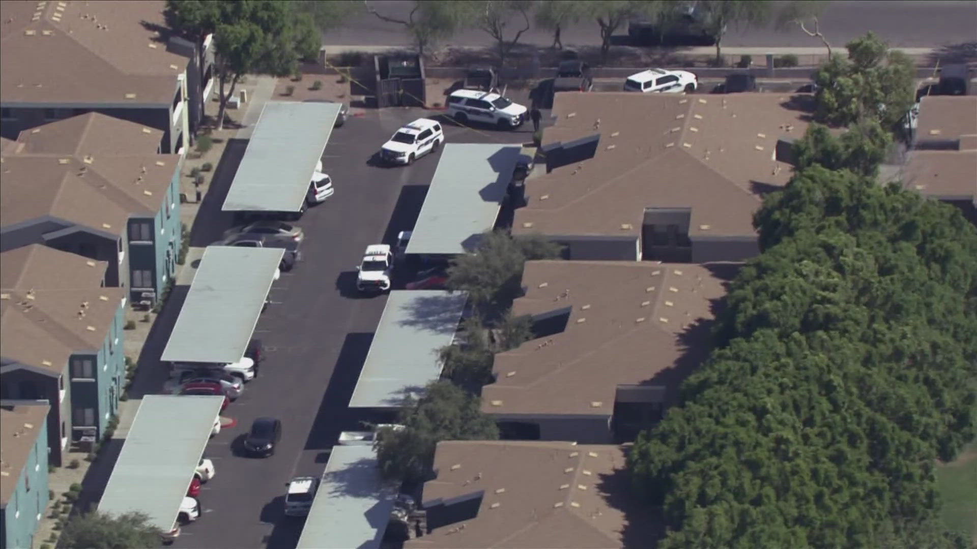 Police are investigating the scene near 67th Avenue and Indian School Road.