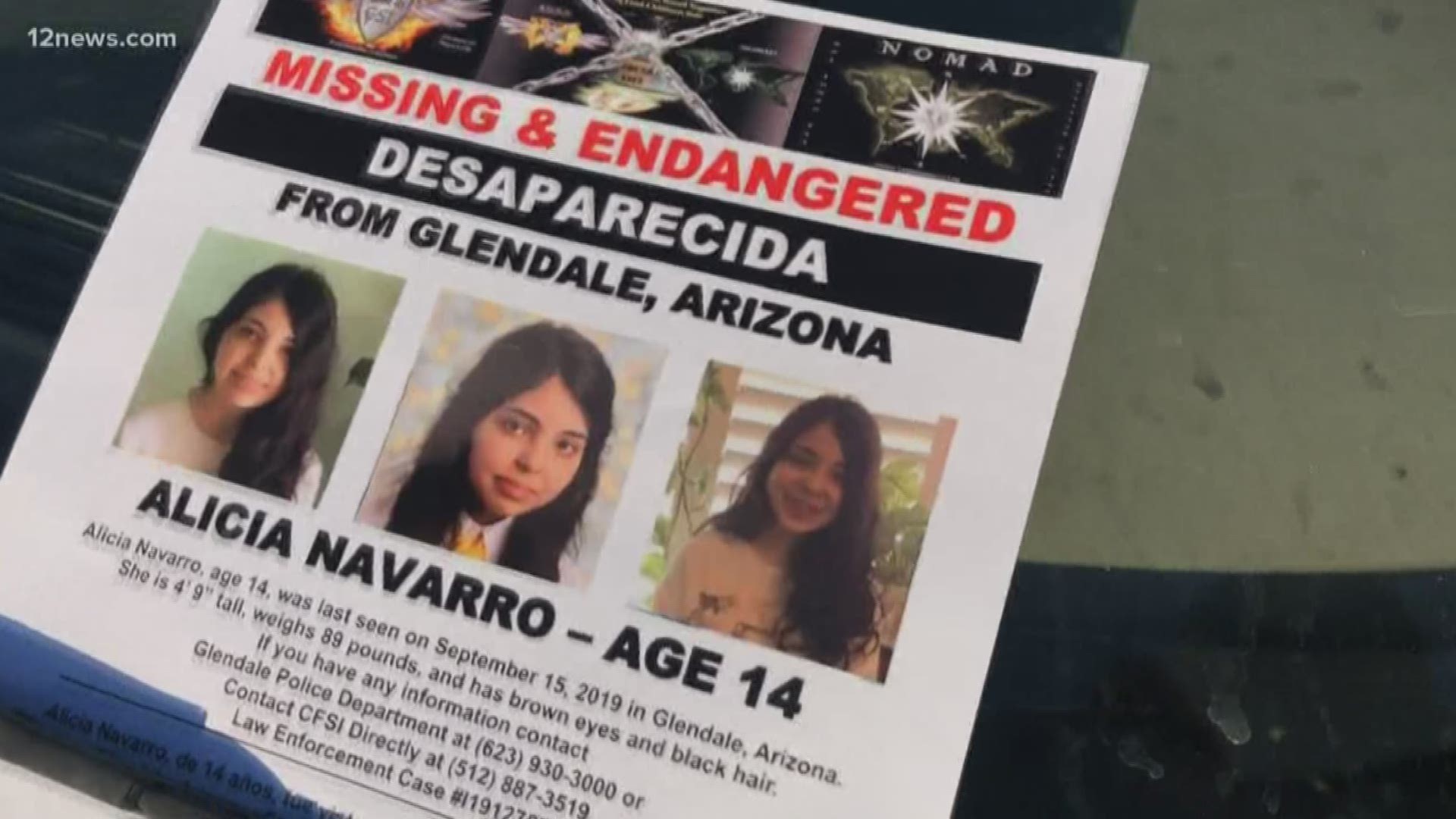 Alicia Navarro has been missing since Sunday after she disappeared from her Glendale home.
