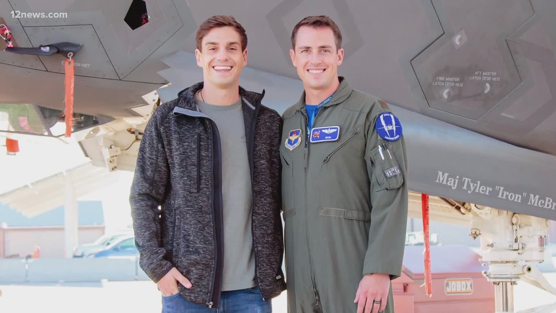For the first time, officials at Luke Air Force Base are taking to the air to celebrate Pride Month. The pilots flying give a preview of the planned route.