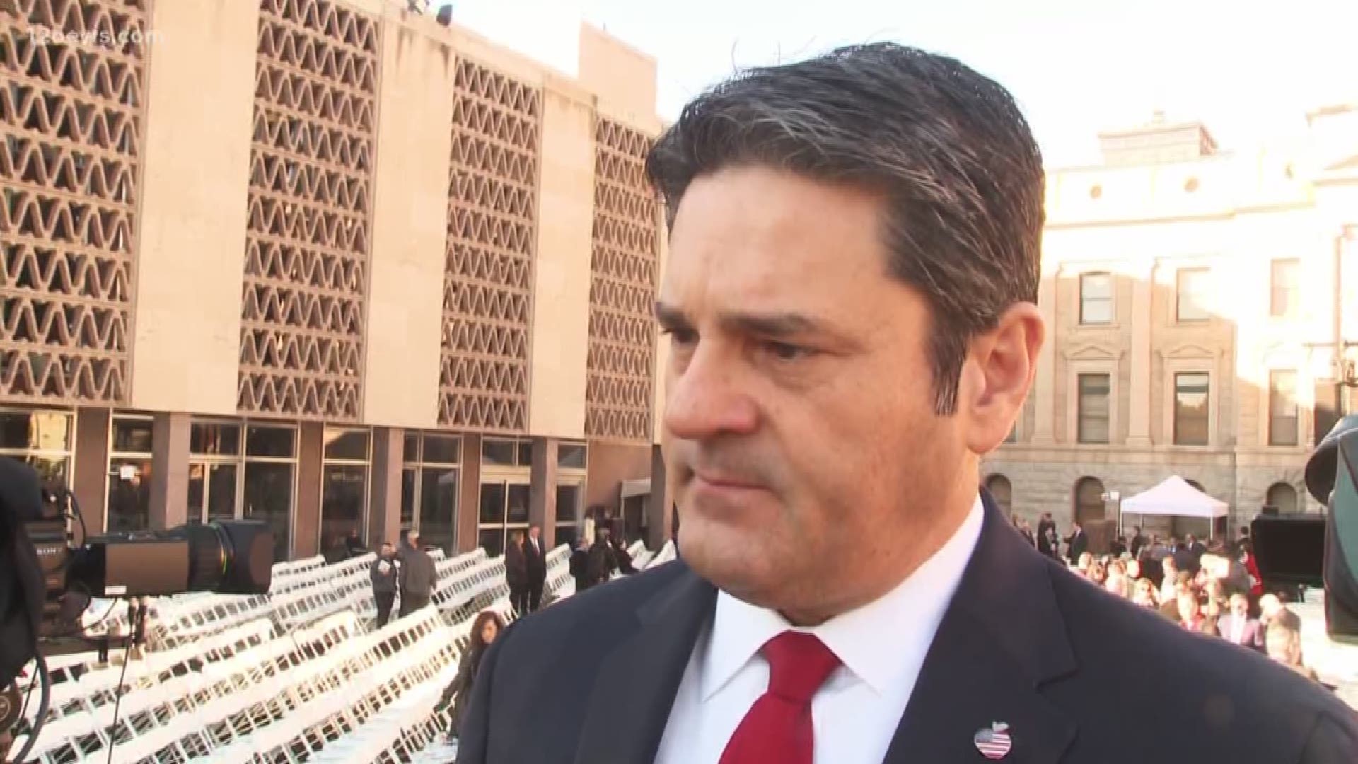Governor Doug Ducey was inaugurated for his second term this morning. In his speech, the governor addressed education and teacher's wages. Teachers are saying his promises may not be enough.