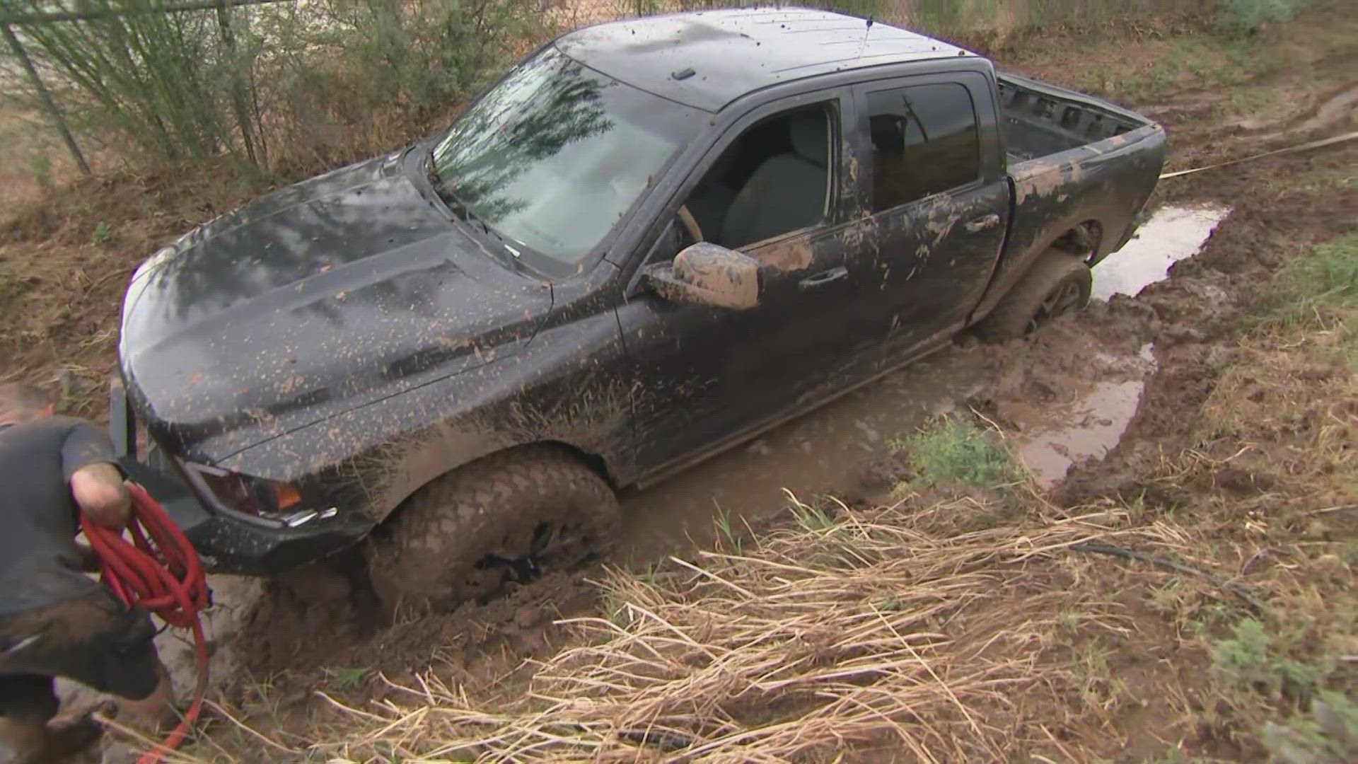 Neighbors in the area described the water as "knee-deep."